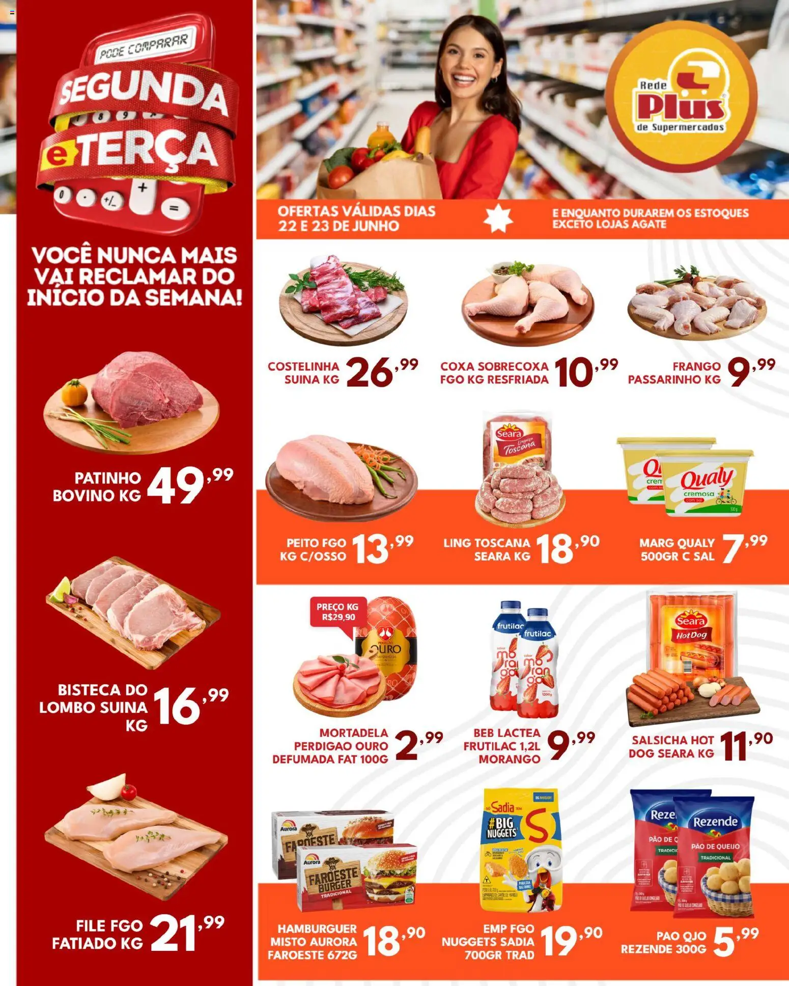 Pré-Visualização do folheto "Rede Plus Supermercados - Ofertas da semana" da loja Rede Plus Supermercados válido a partir de 22/06/2026
