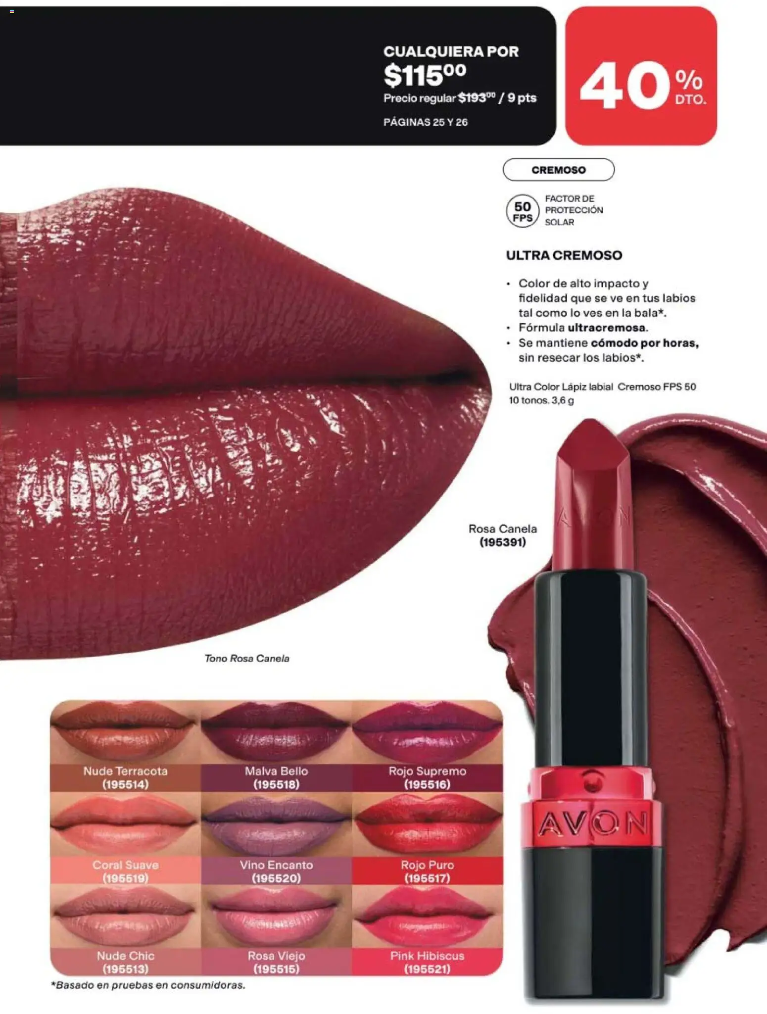Vista previa las ofertas de la tienda AVON - AVON campaña 13 2026 desde el 21/08/2026 