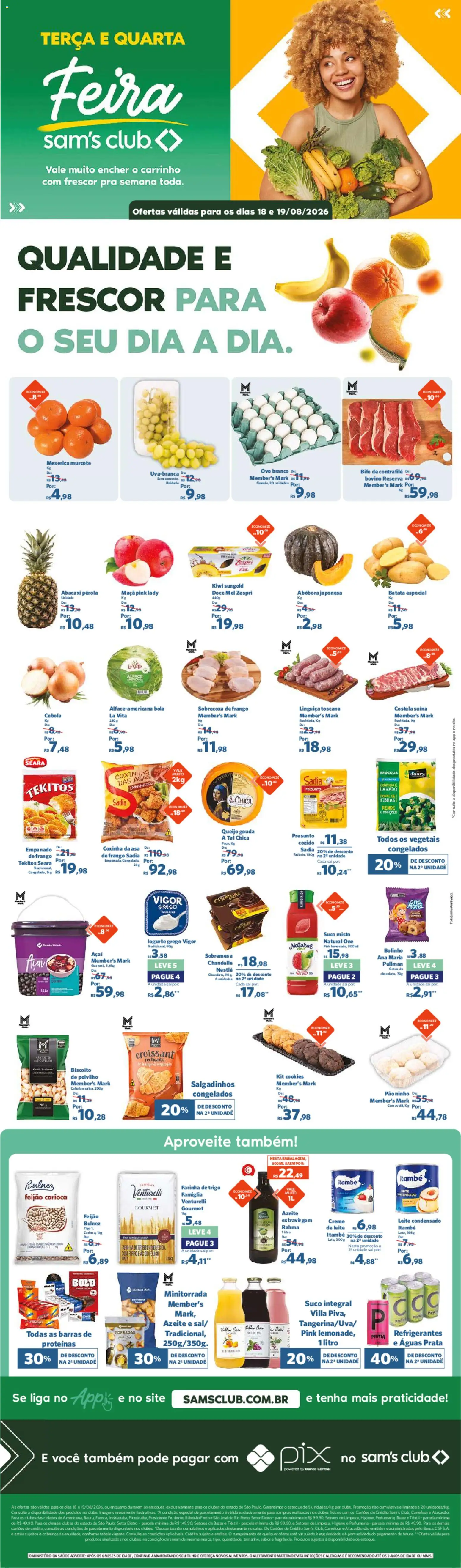 Pré-Visualização do folheto "Sam's Club - Ofertas da semana" da loja Sam's Club válido a partir de 18/08/2026