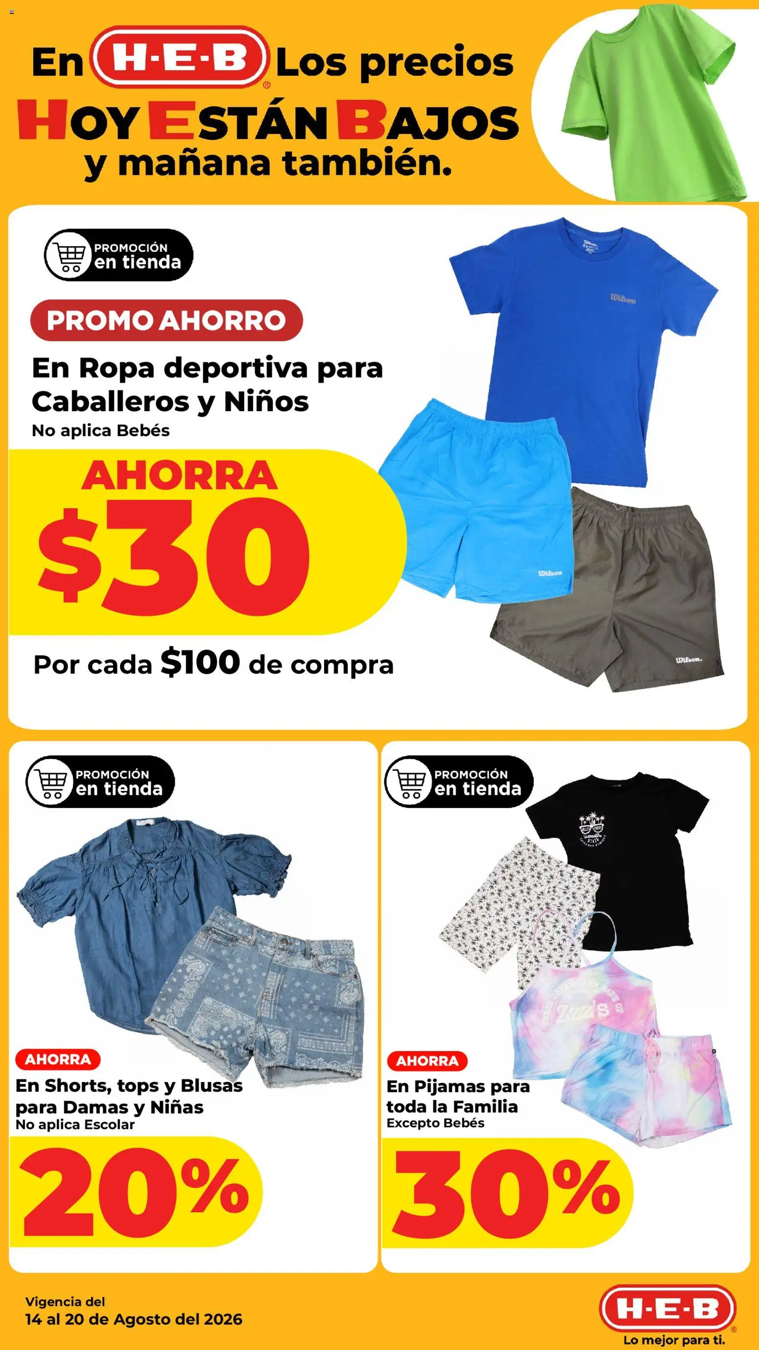 Vista previa las ofertas de la tienda H-E-B - H-E-B folleto desde el 14/08/2026 