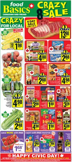 Preview of leaflet Food Basics weekly flyer / circulaire from shop Food Basics is valid from Jul 30, 2026