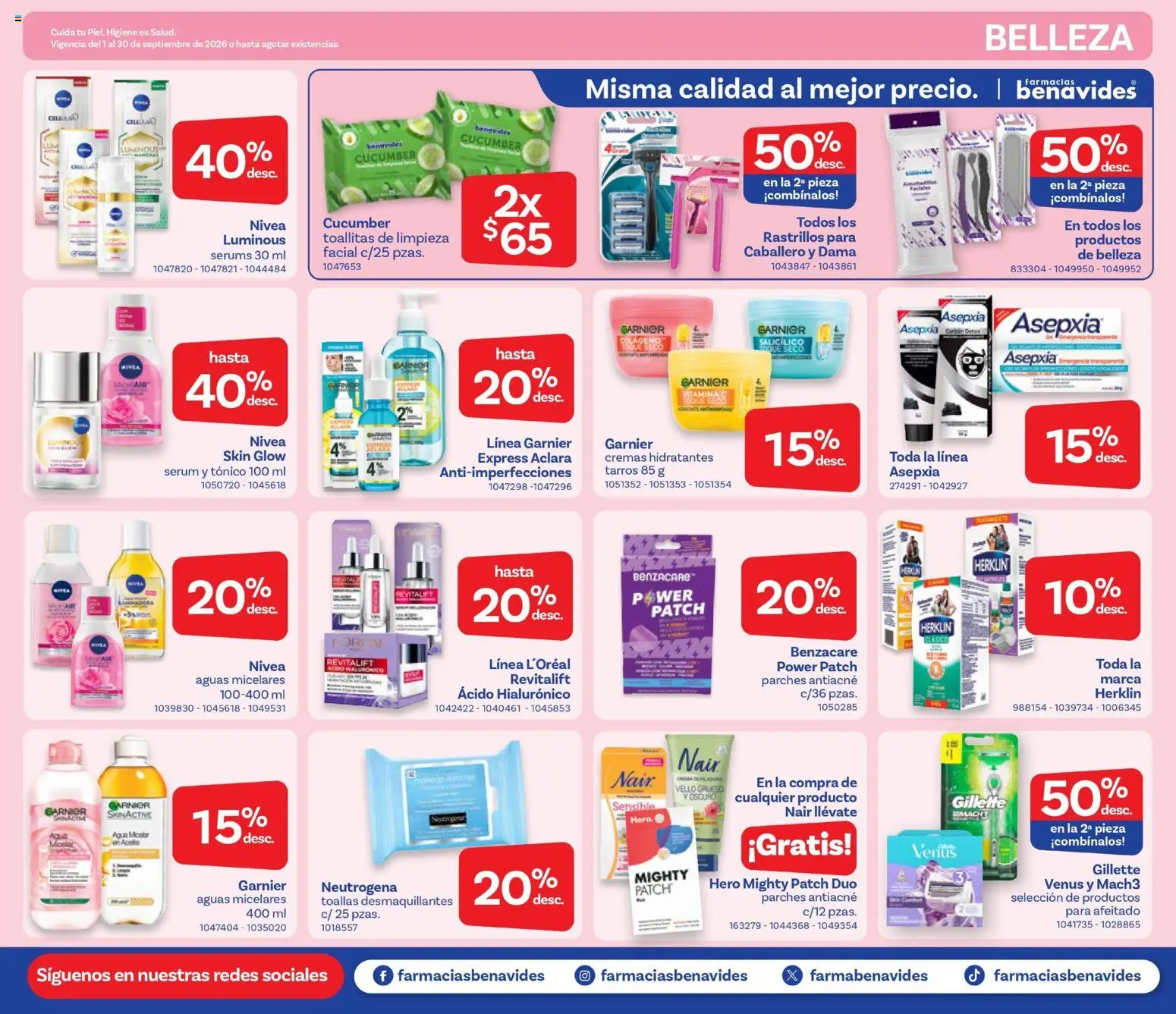 Vista previa las ofertas de la tienda Farmacia Benavides - Farmacia Benavides catálogo desde el 01/09/2026 
