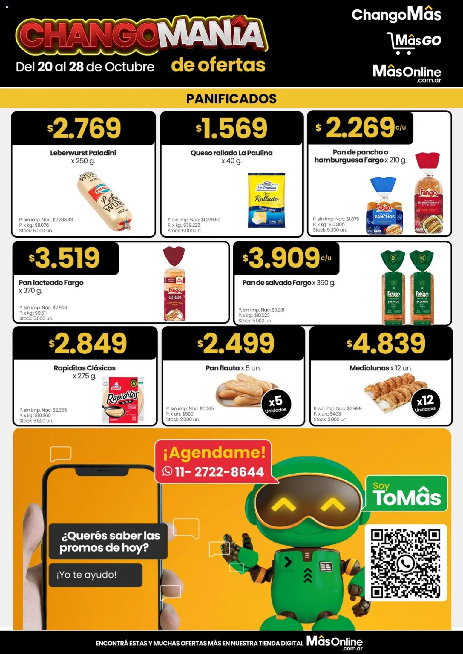 Vista previa del folleto de la tienda Changomas válido desde el 20/10/2026 