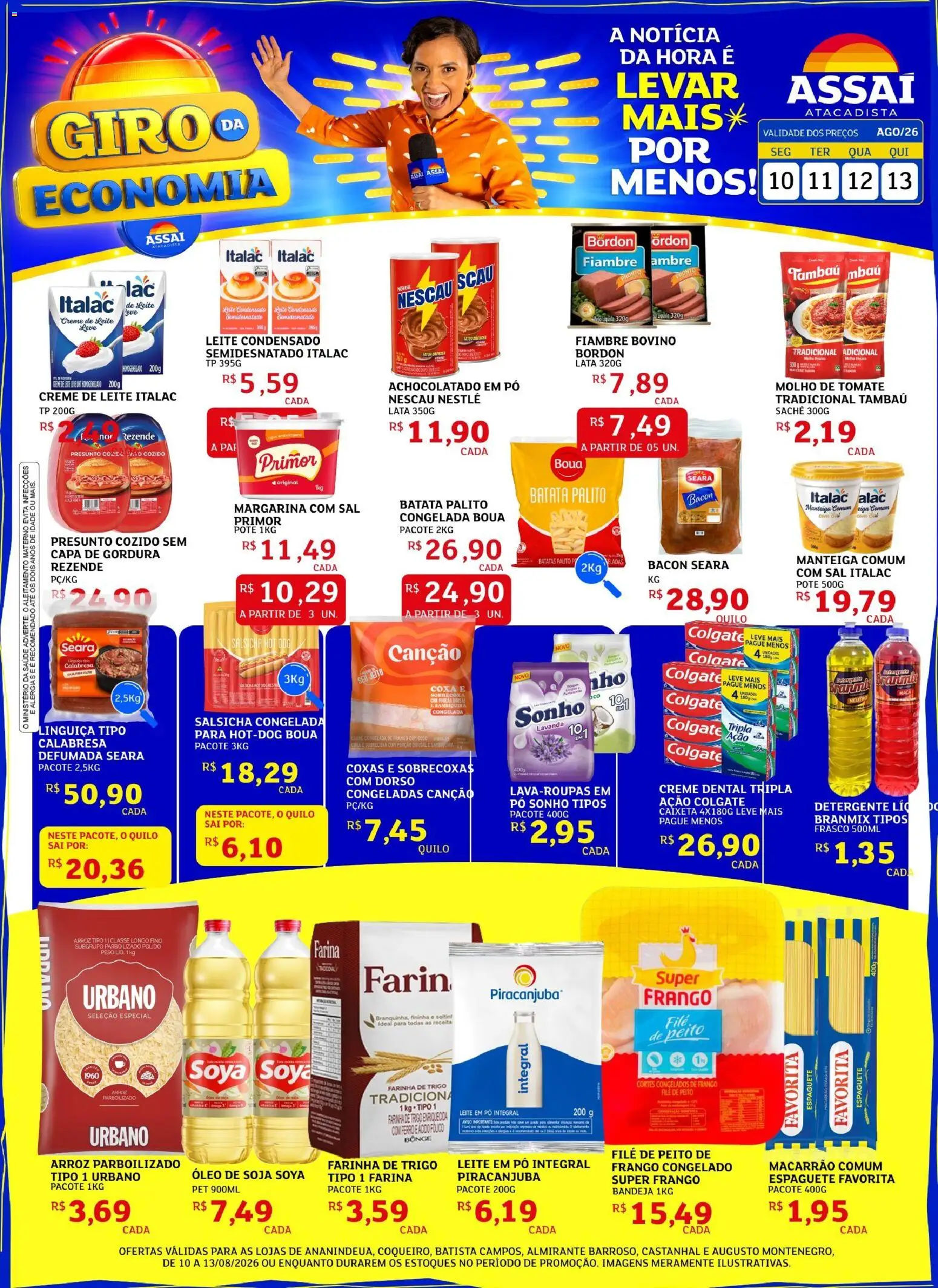 Pré-Visualização do folheto "Assaí Atacadista ofertas - PA" da loja Assaí Atacadista válido a partir de 10/08/2026