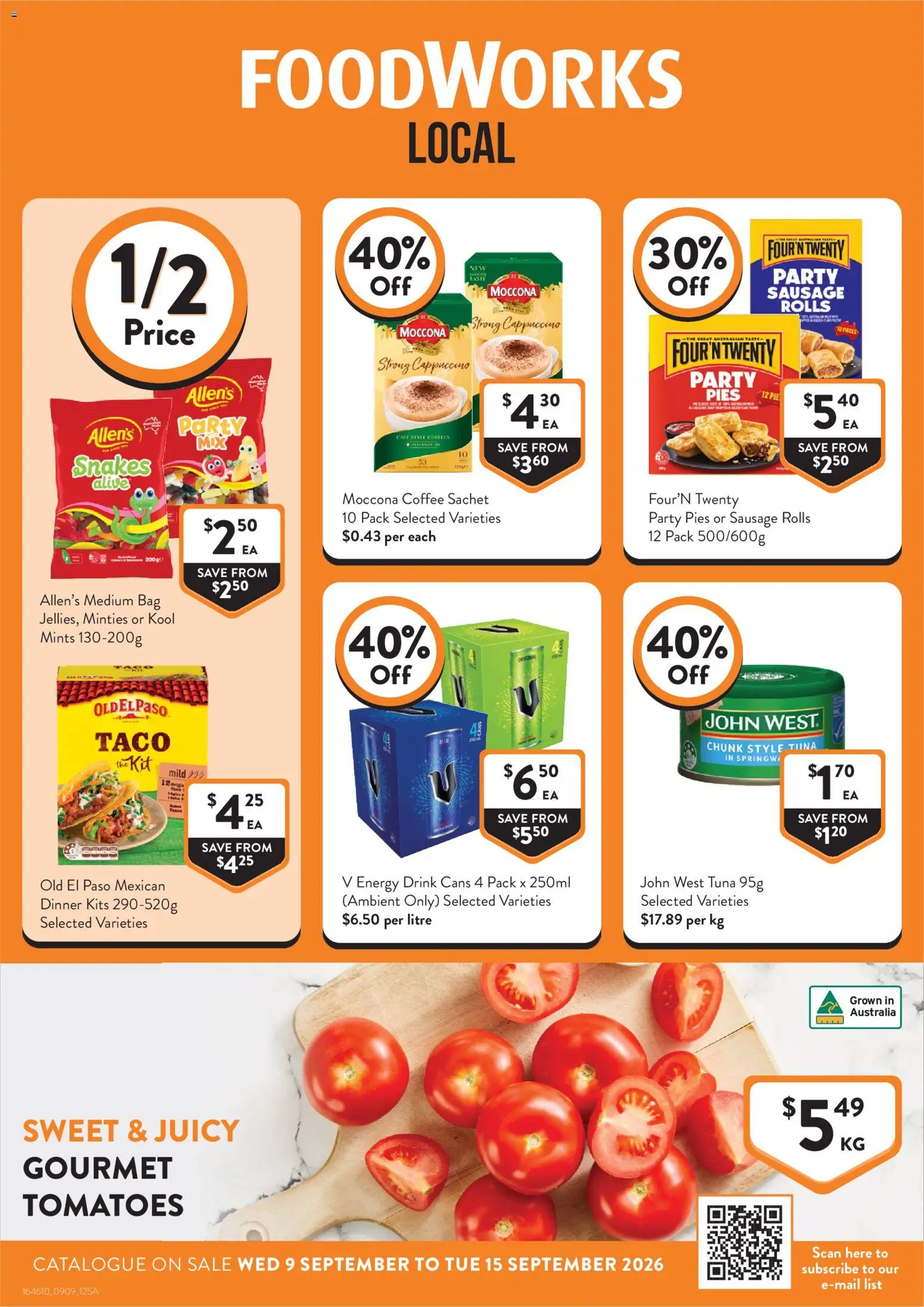 Preview of catalogue Foodworks catalogue SA from shop Foodworks valid 09/09/2026