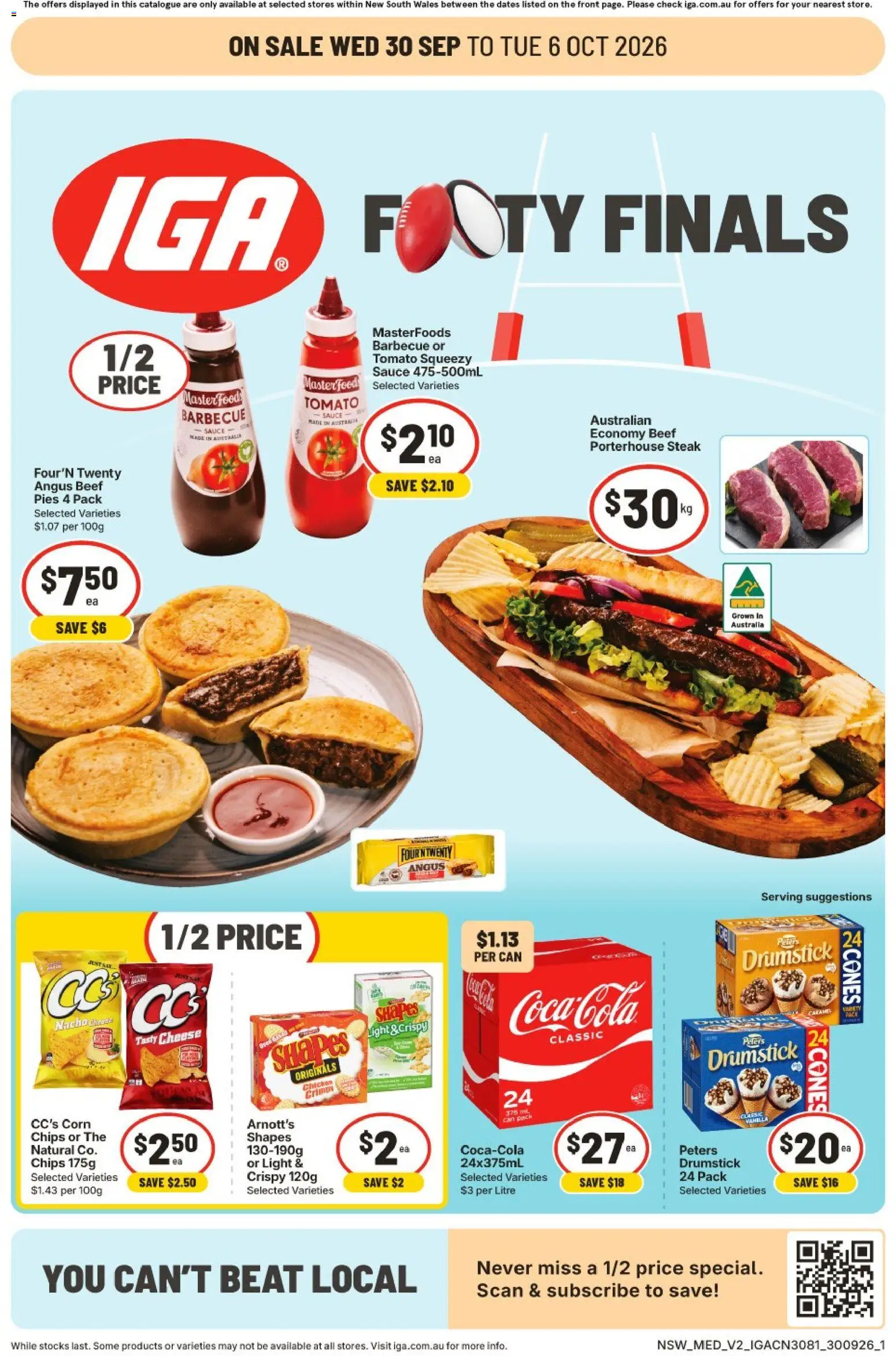 Preview of catalogue IGA catalogue Ainslie from shop IGA valid 30/09/2026
