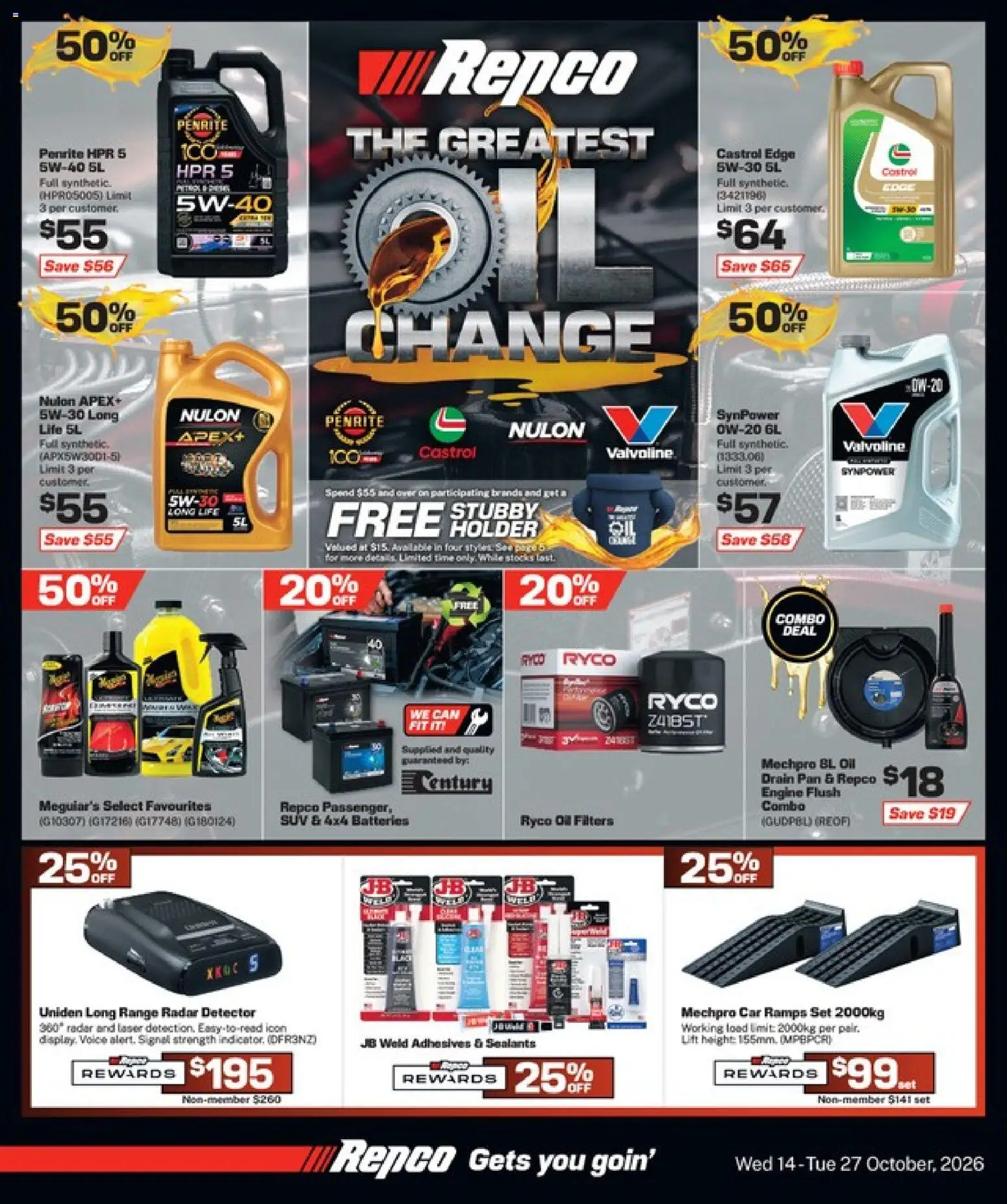 Repco catalogue from 14 Oct 2026 > new specials