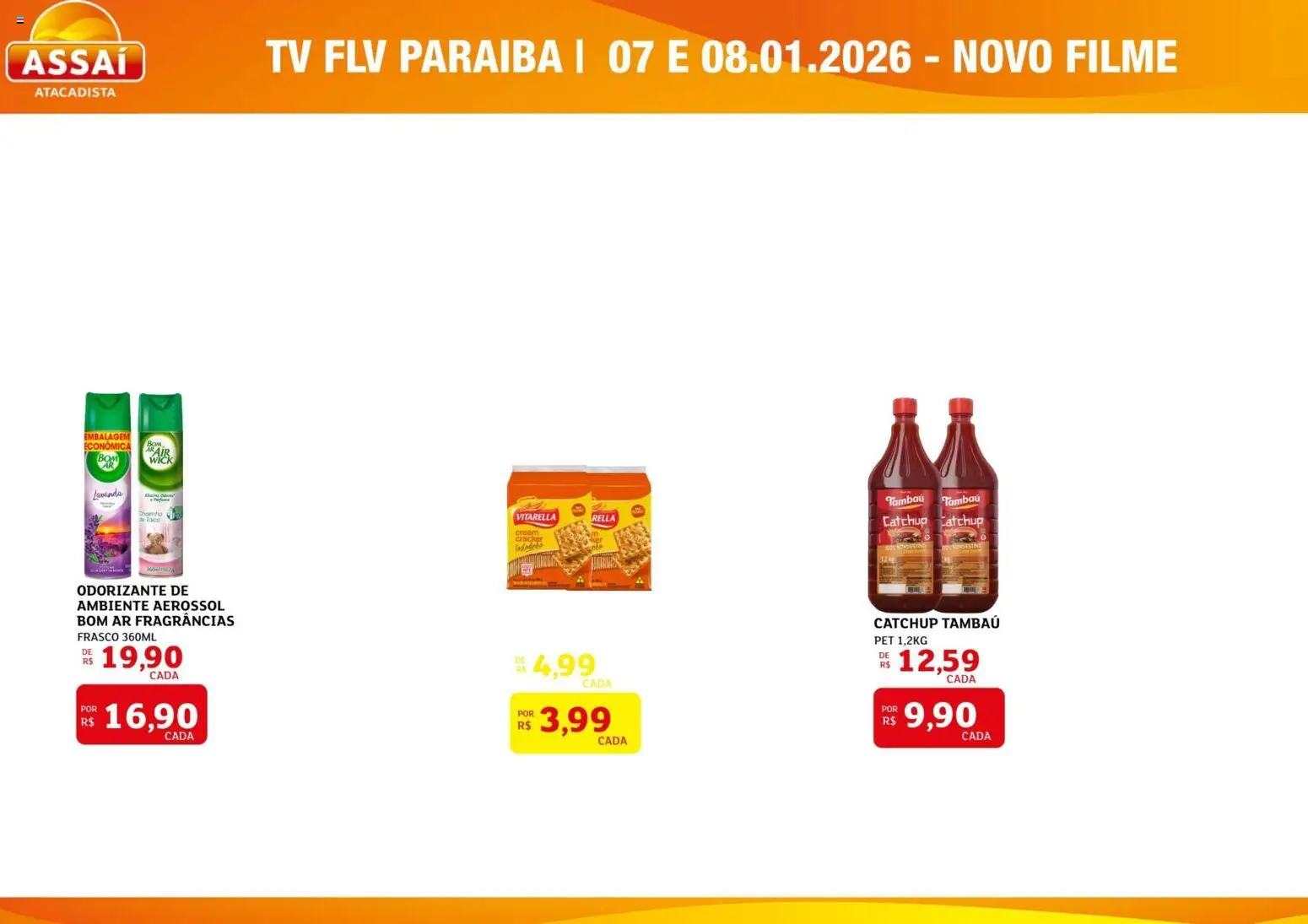 Pré-Visualização do folheto "Assaí Atacadista ofertas - PB" da loja Assaí Atacadista válido a partir de 09/06/2026 - Tv