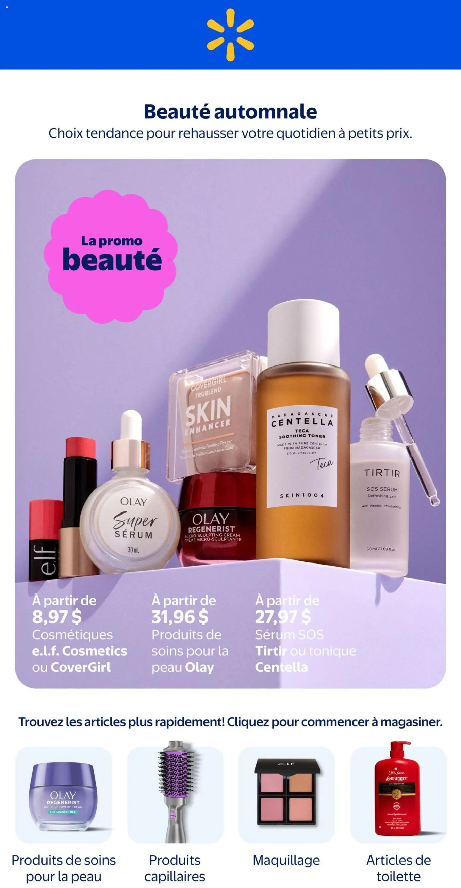 Preview of leaflet Walmart circulaire - Beuté automnale from shop Walmart is valid from Sep 10, 2026