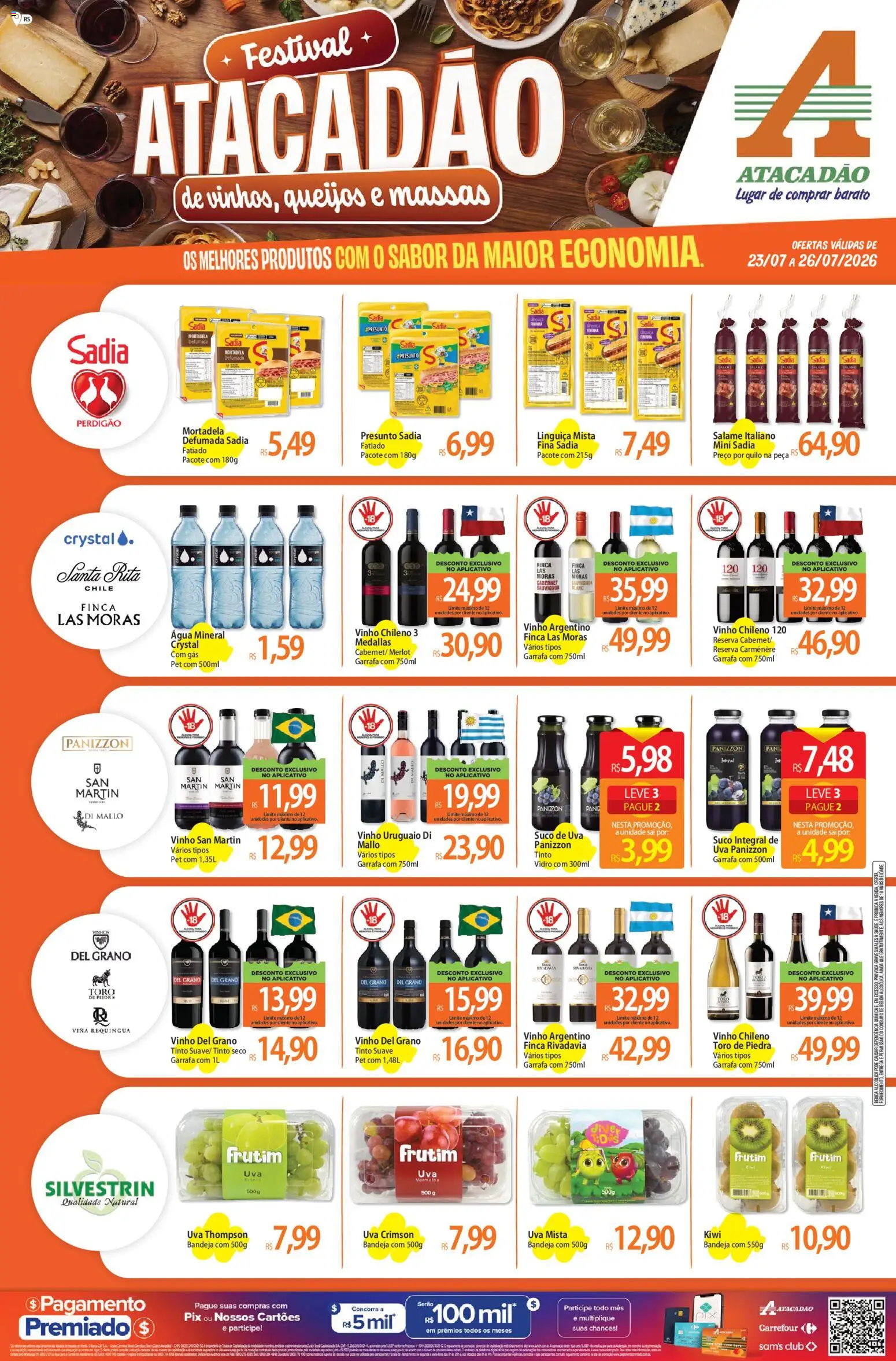 Pré-Visualização do folheto "Atacadão ofertas - RS" da loja Atacadão válido a partir de 23/07/2026