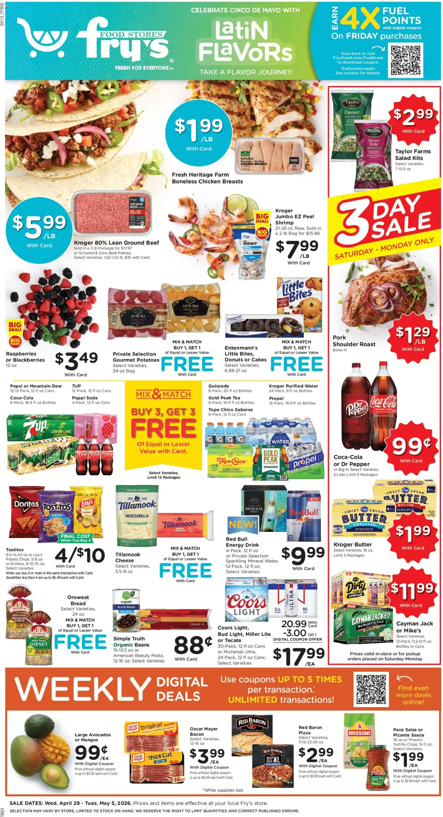 Ad Preview of Fry's Food Fry's Food Weekly Ad from 04/29/2026