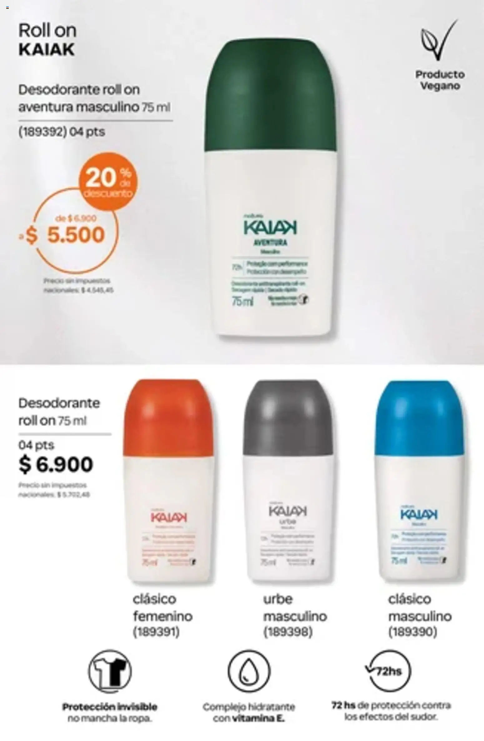 Vista previa del folleto de la tienda Natura válido desde el 01/10/2026 - Desodorante