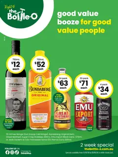 Preview of catalogue The Bottle-O catalogue Bremer Bay from shop The Bottle-O valid 12/10/2026