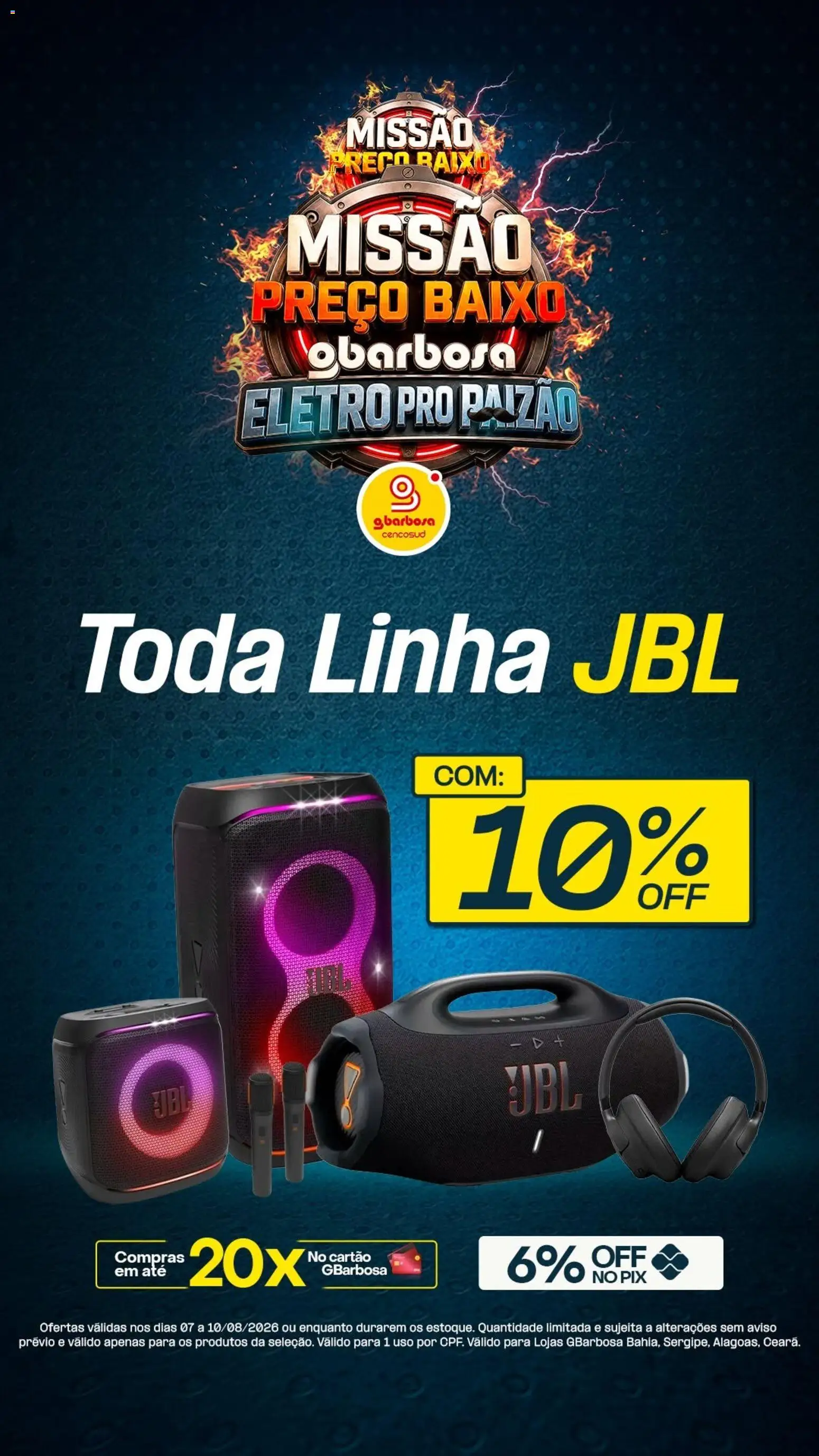 Pré-Visualização do folheto "Gbarbosa ofertas Eletro" da loja Gbarbosa válido a partir de 07/08/2026 - Baixo