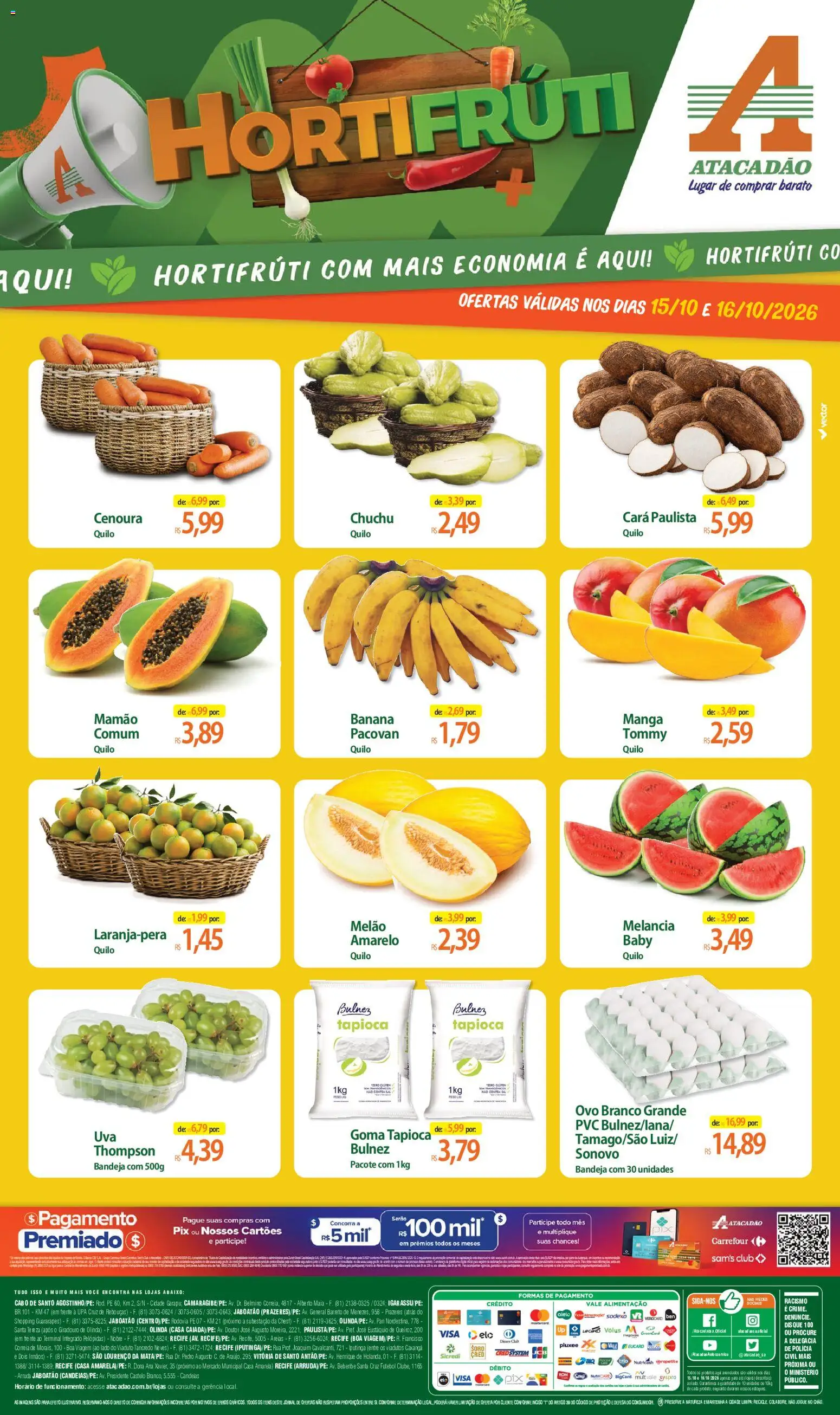 Pré-Visualização do folheto "Atacadão ofertas - PE" da loja Atacadão válido a partir de 15/10/2026
