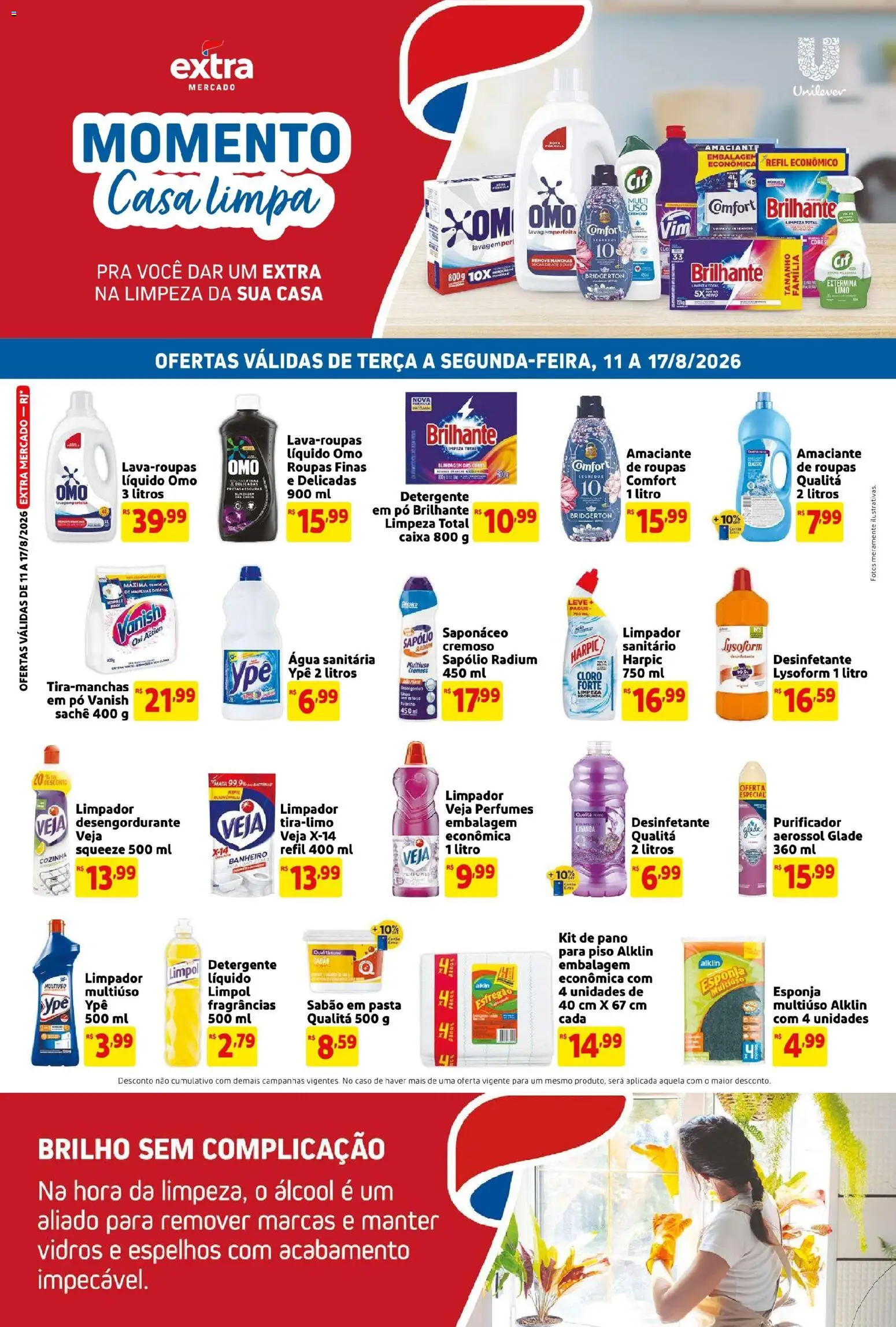 Pré-Visualização do folheto "Extra ofertas de Mercado Casa Limpa" da loja Extra válido a partir de 11/08/2026
