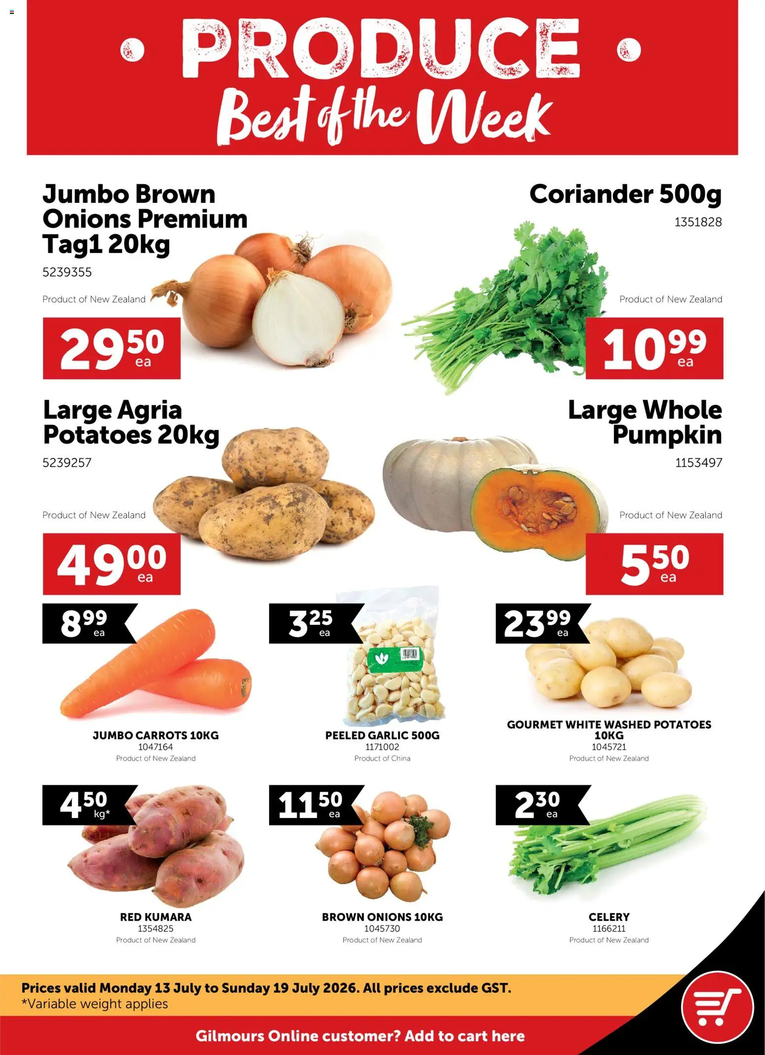 Preview of catalogue Gilmours catalogue from shop Gilmours valid 13 Jul 2026