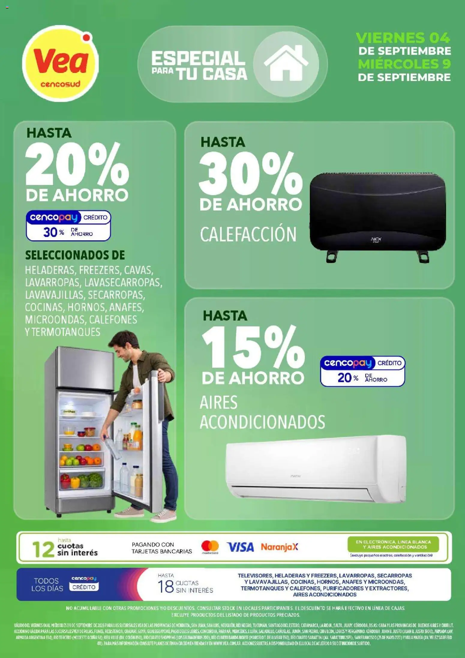 Vista previa del folleto de la tienda Vea válido desde el 04/09/2026 - Secarropas
