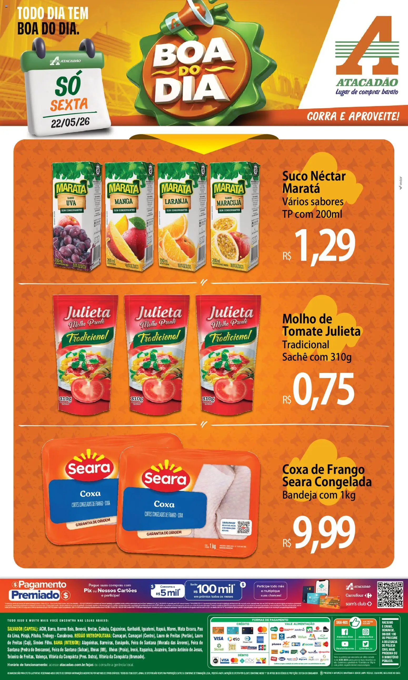 Pré-Visualização do folheto "Atacadão ofertas - BA" da loja Atacadão válido a partir de 22/05/2026