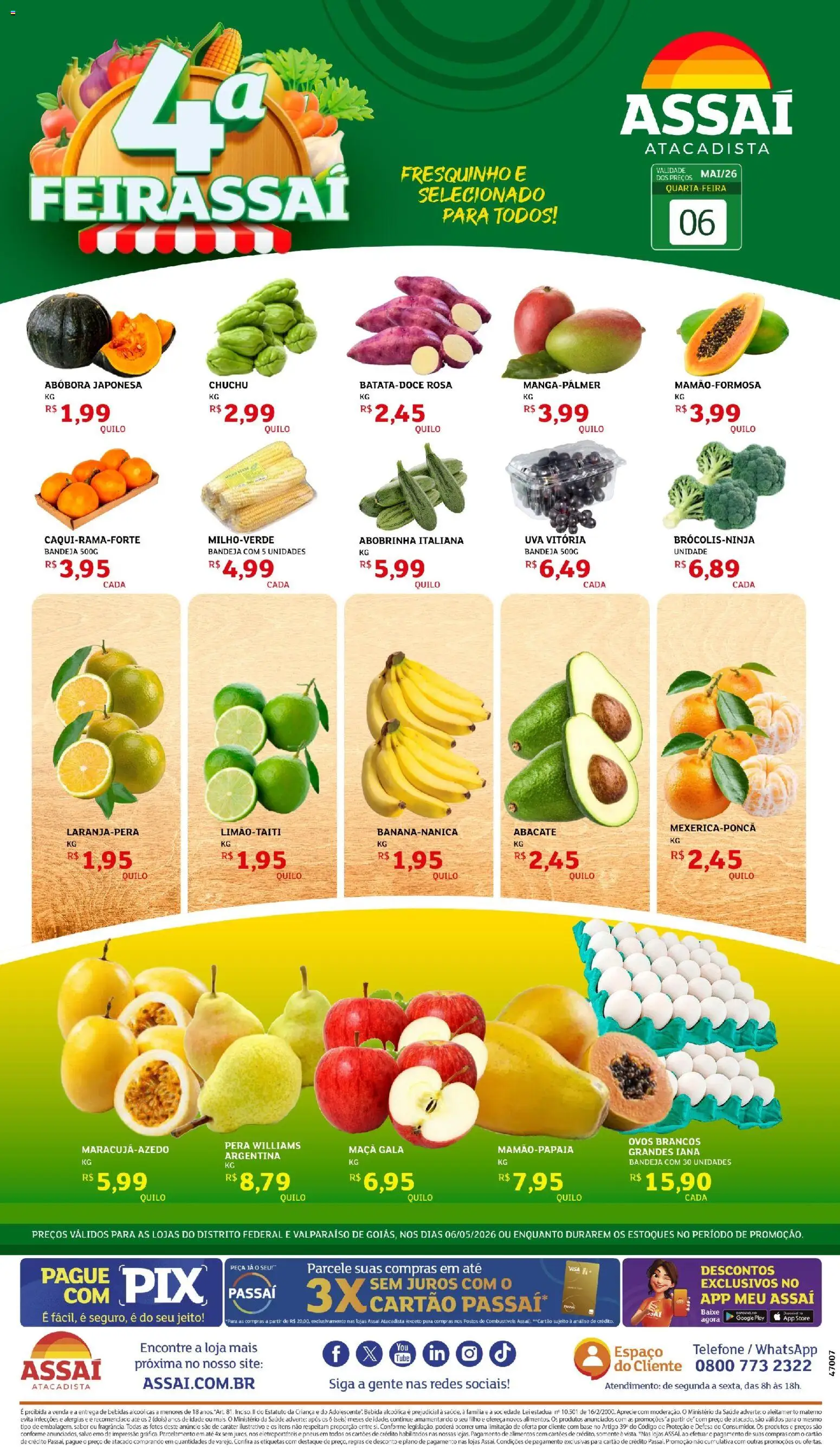 Pré-Visualização do folheto "Assaí Atacadista ofertas - DF" da loja Assaí Atacadista válido a partir de 06/05/2026