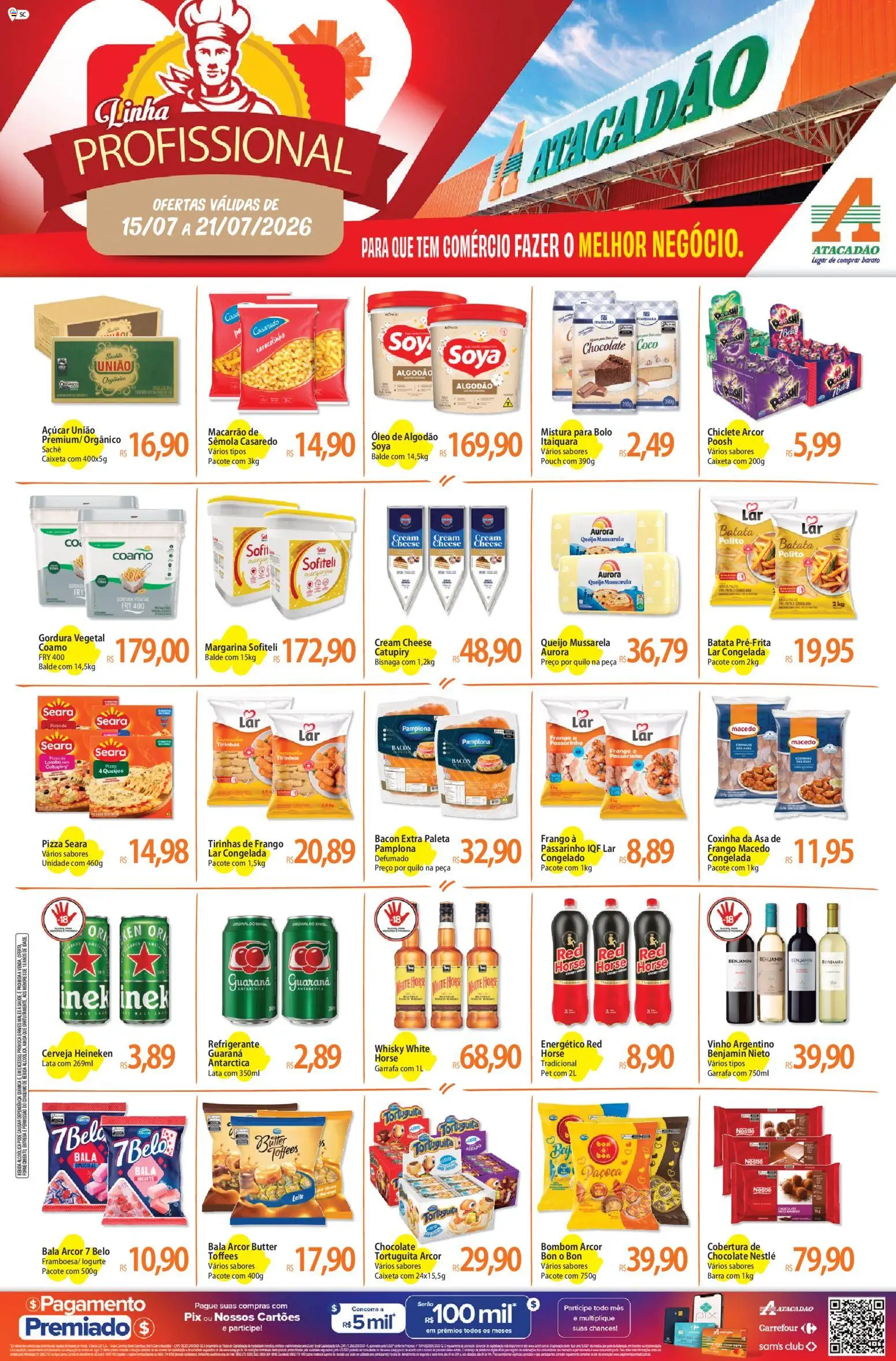 Pré-Visualização do folheto "Atacadão ofertas - SC" da loja Atacadão válido a partir de 15/07/2026