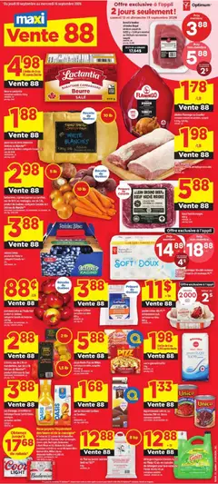 Preview of leaflet Maxi weekly flyer / circulaire from shop Maxi is valid from Sep 10, 2026