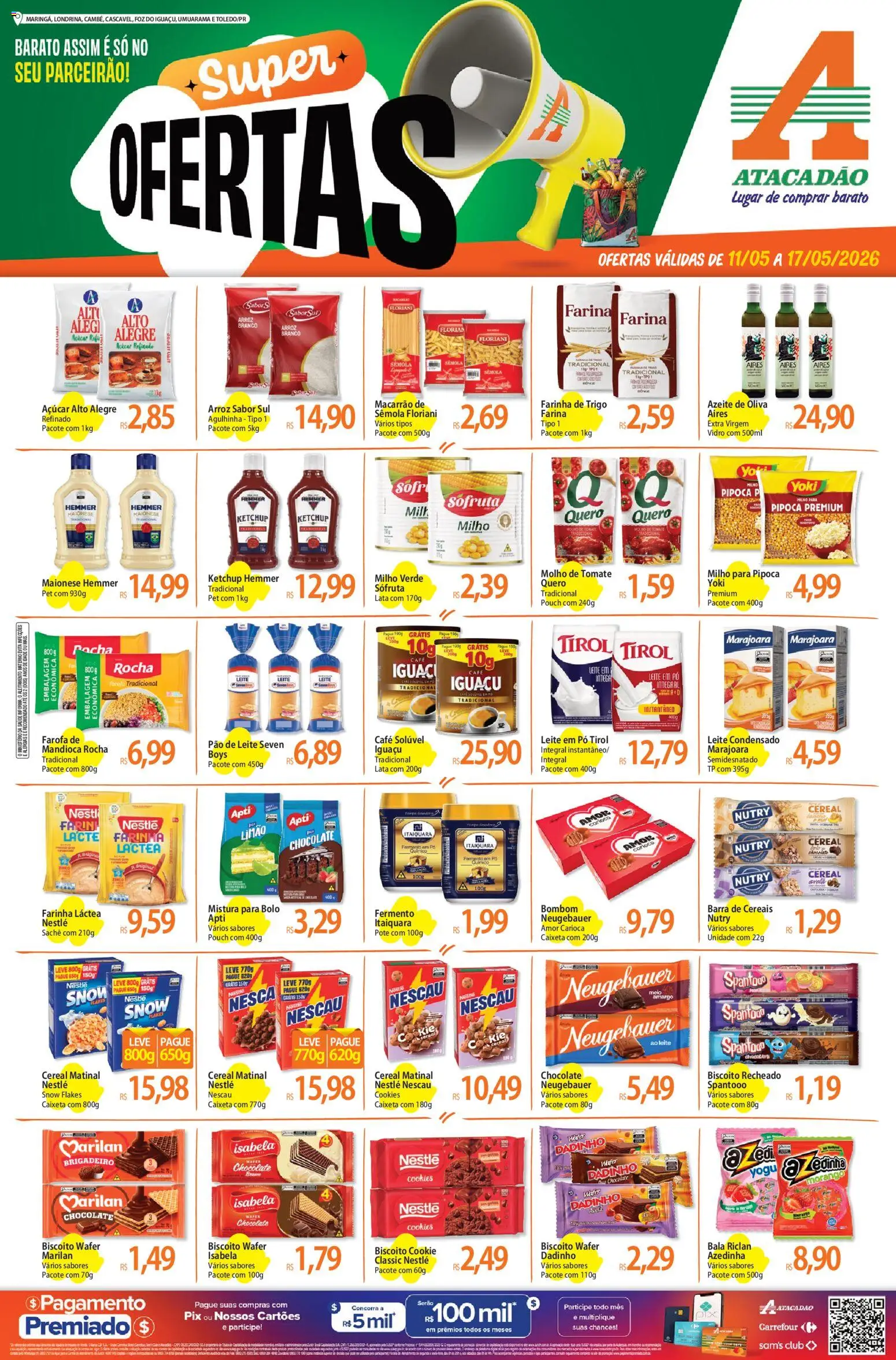 Pré-Visualização do folheto "Atacadão ofertas - PR" da loja Atacadão válido a partir de 11/05/2026