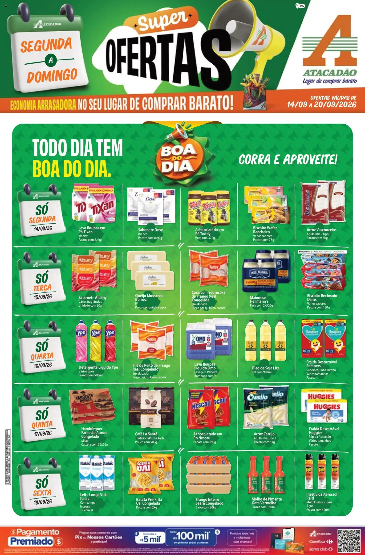 Pré-Visualização do folheto "Atacadão ofertas - MG" da loja Atacadão válido a partir de 14/09/2026