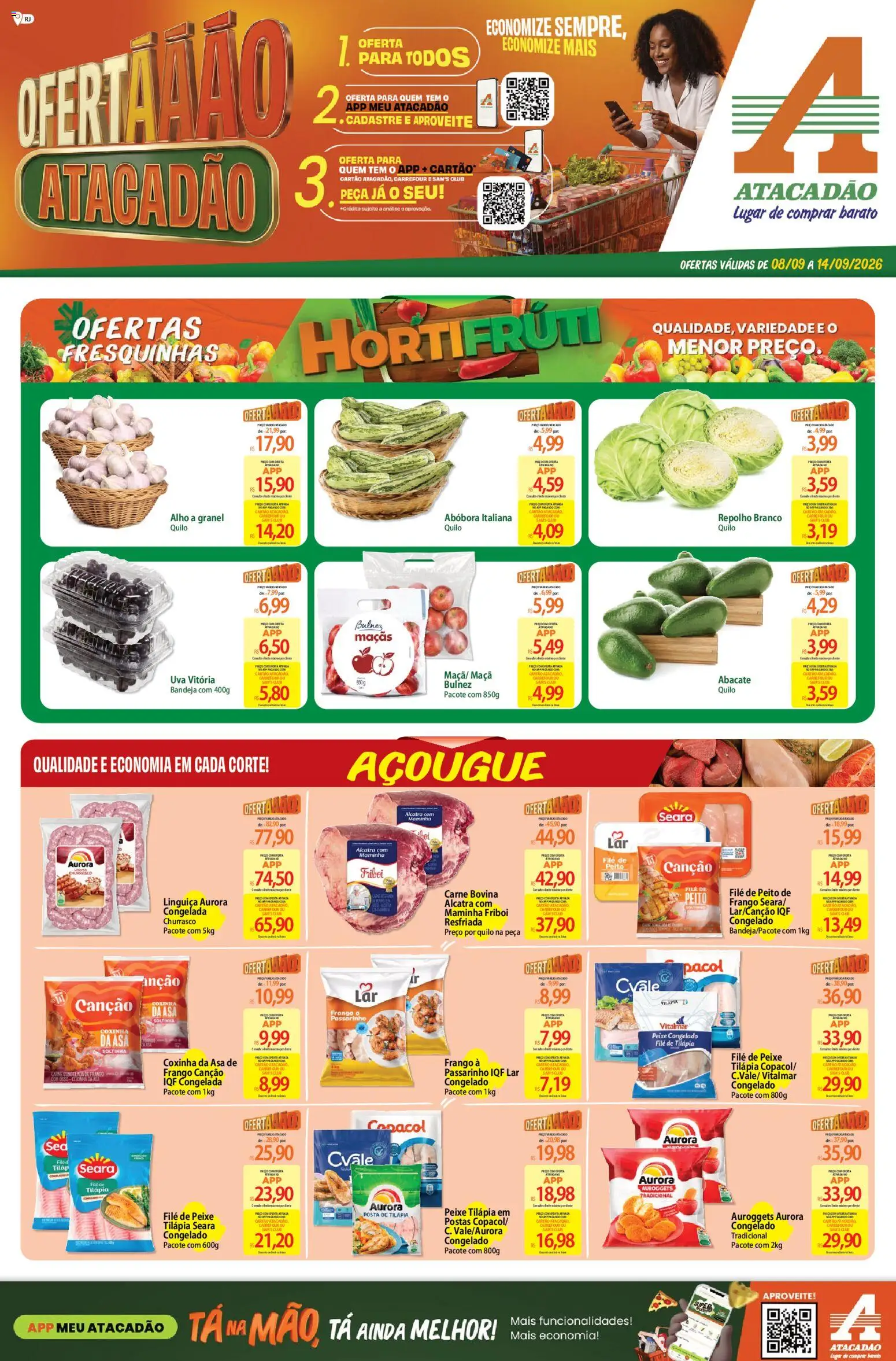 Pré-Visualização do folheto "Atacadão ofertas - RJ" da loja Atacadão válido a partir de 08/09/2026