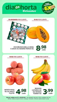 Pré-Visualização do folheto "Supermercado Guanabara - Ofertas da semana" da loja Supermercado Guanabara válido a partir de 27/10/2026