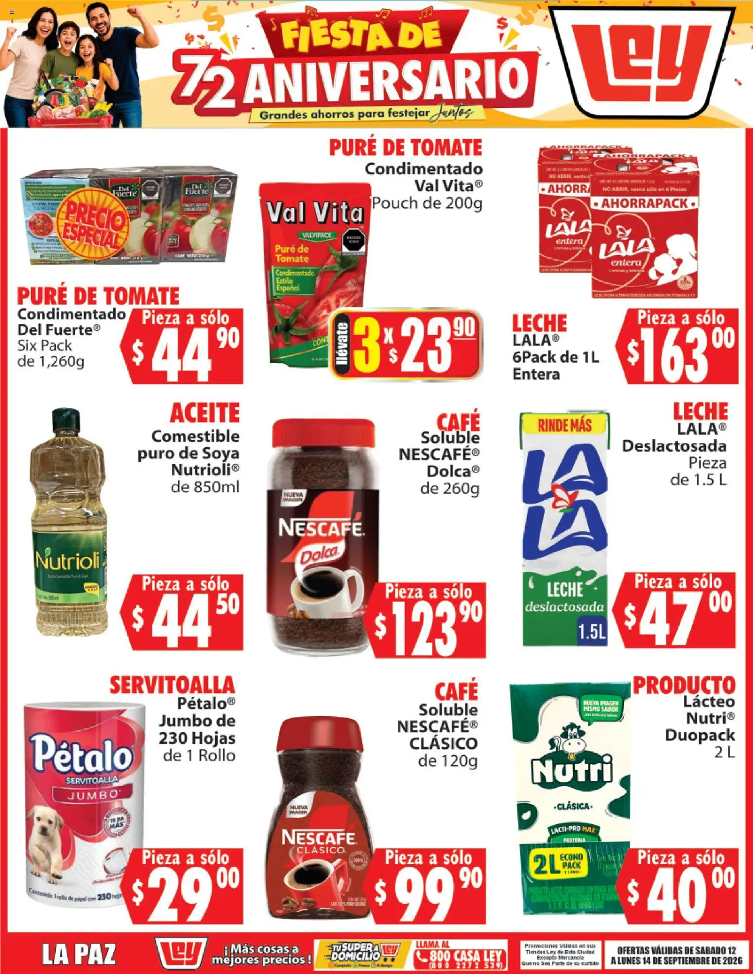 Vista previa las ofertas de la tienda Casa Ley - Casa Ley folleto Fiesta de 72 aniversario desde el 12/09/2026 