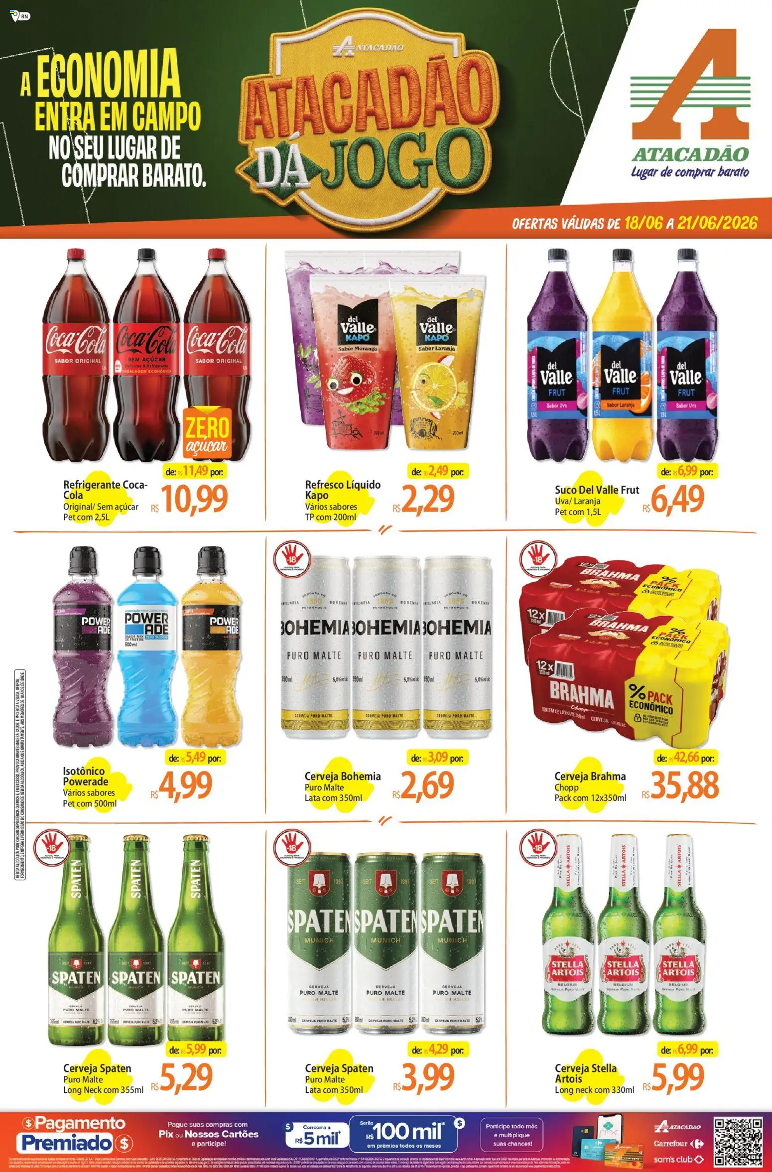 Pré-Visualização do folheto "Atacadão ofertas - RN" da loja Atacadão válido a partir de 18/06/2026