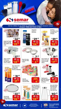 Pré-Visualização do folheto "Semar Supermercado ofertas Bazar" da loja Semar Supermercado válido a partir de 07/05/2026