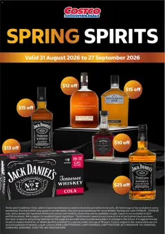 Preview of catalogue Costco Spring Spirits from shop Costco valid 31/08/2026