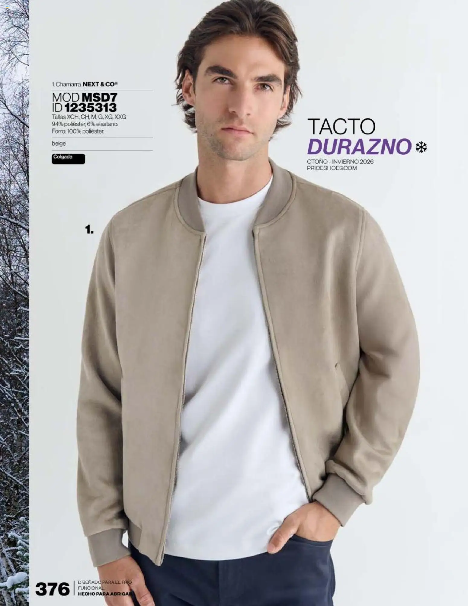 Vista previa las ofertas de la tienda Price Shoes - Price Shoes catálogo Abrigador desde el 16/09/2026 - Chamarra, Durazno