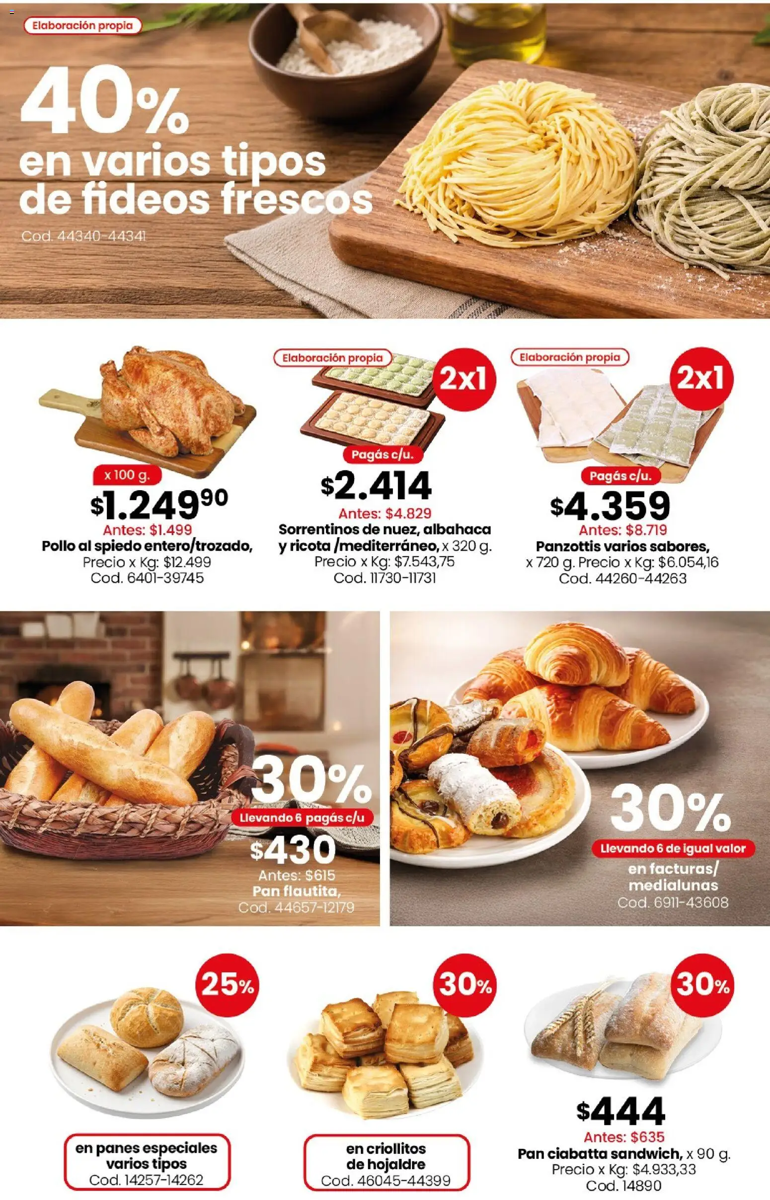 Vista previa del folleto de la tienda Coto válido desde el 13/07/2026 - Pollo, Pan, Fideos, Ricota