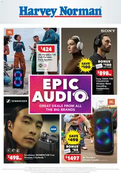 Preview of catalogue Harvey Norman Epic Audio from shop Harvey Norman valid 17/10/2026