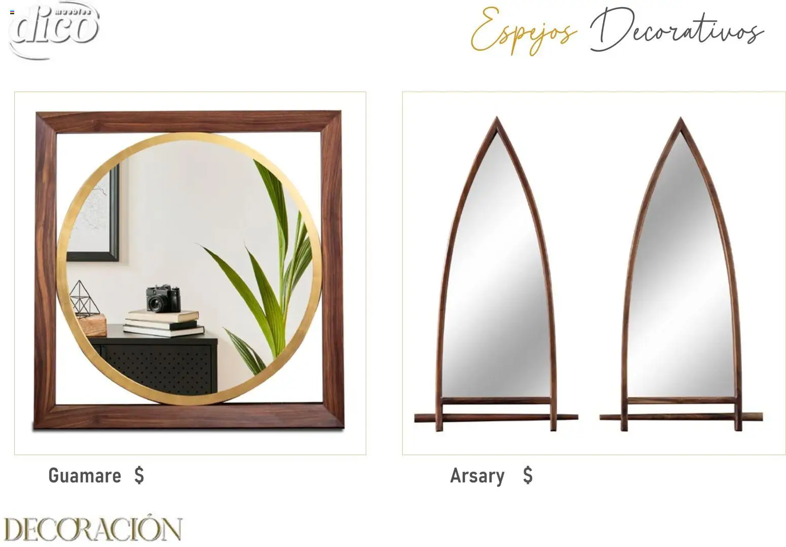 Vista previa las ofertas de la tienda Muebles Dico - Catálogo Decoración desde el 09/12/2025 