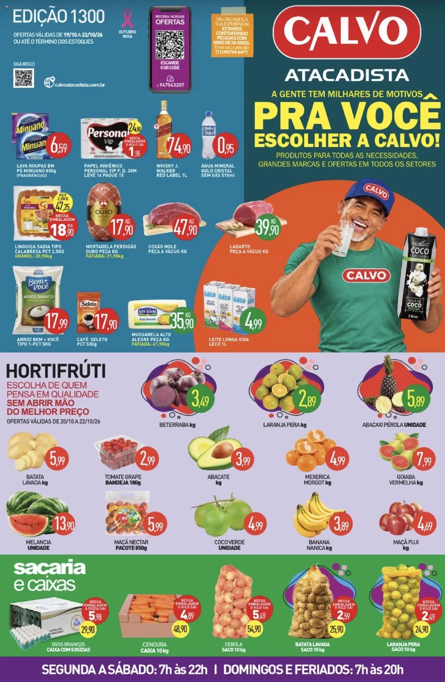 Pré-Visualização do folheto "Calvo Atacadista - Ofertas da semana" da loja Calvo Atacadista válido a partir de 19/10/2026