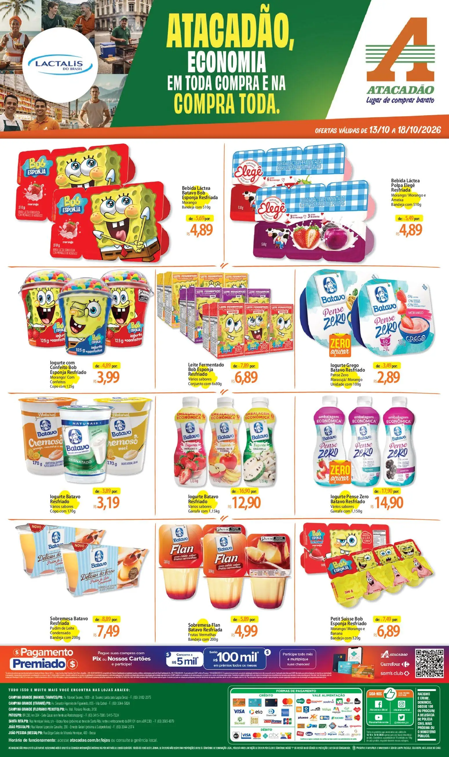 Pré-Visualização do folheto "Atacadão ofertas - PB" da loja Atacadão válido a partir de 13/10/2026