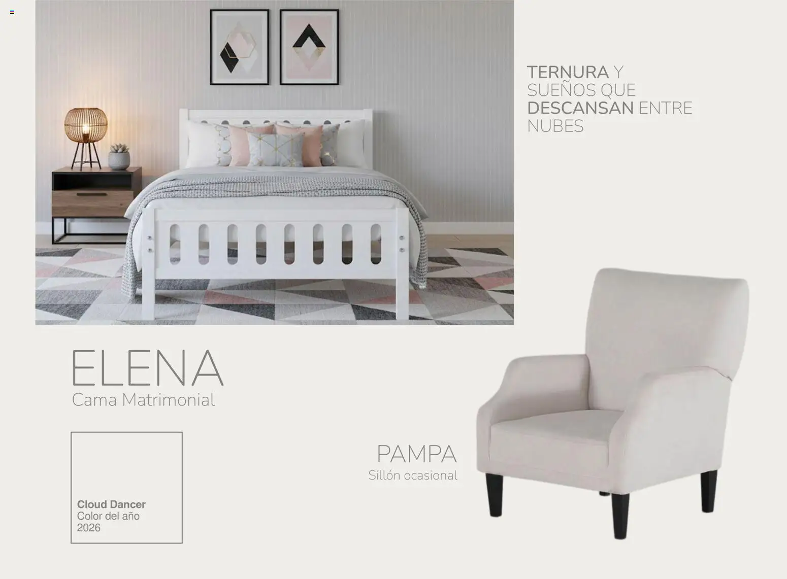 Vista previa las ofertas de la tienda Muebles Dico - Catálogo Cloud Dancer Color del año 2026 desde el 30/01/2026 