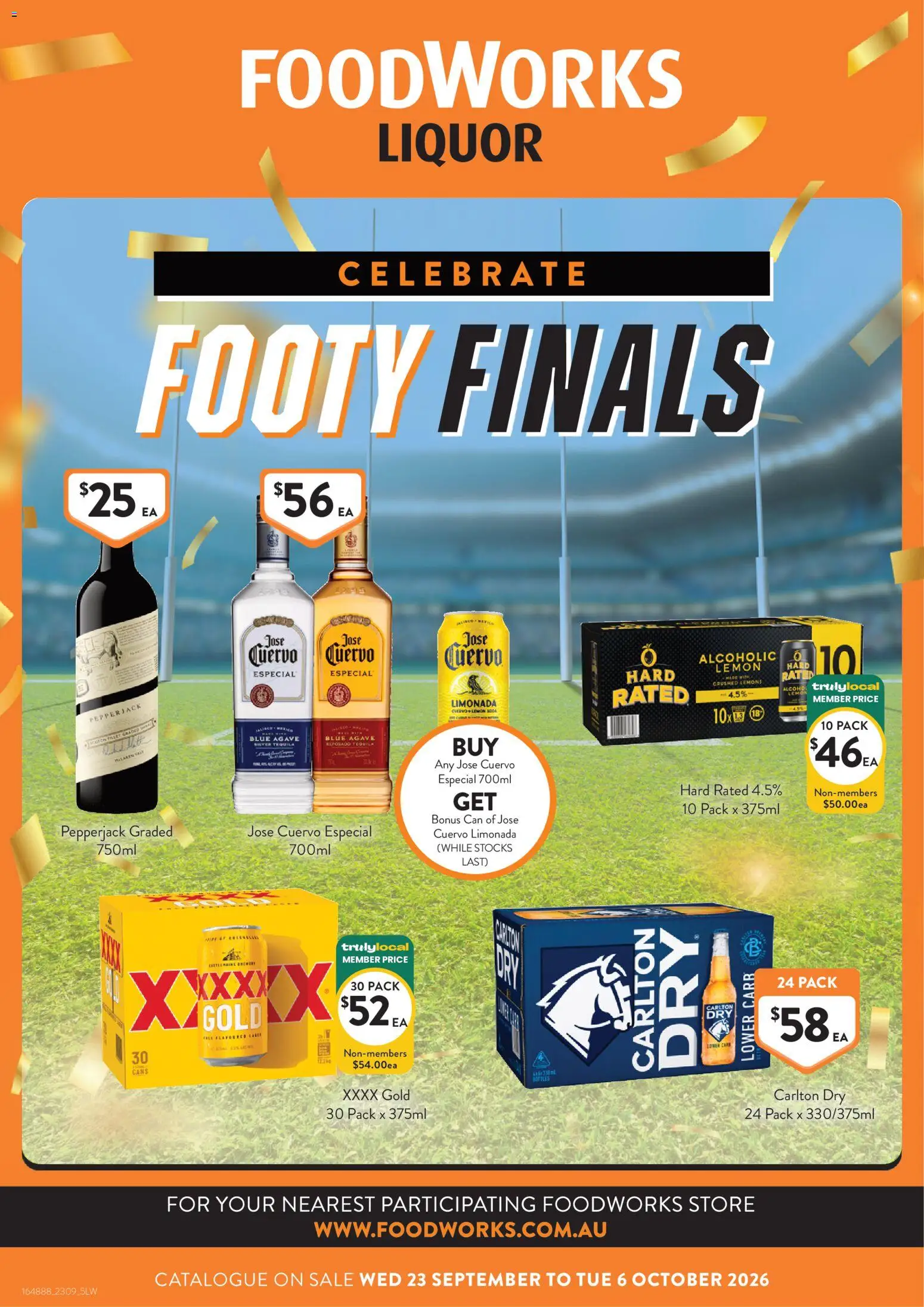 Preview of catalogue Foodworks catalogue Liquor VIC from shop Foodworks valid 23/09/2026