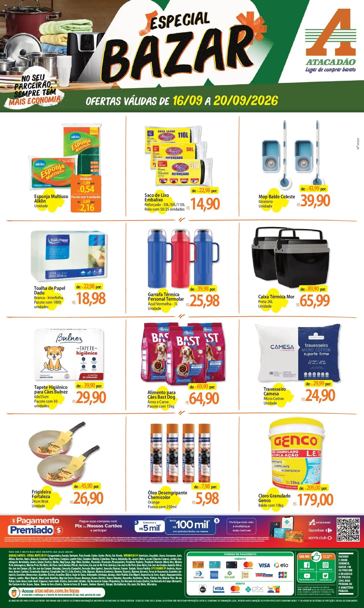 Pré-Visualização do folheto "Atacadão ofertas - SP" da loja Atacadão válido a partir de 16/09/2026