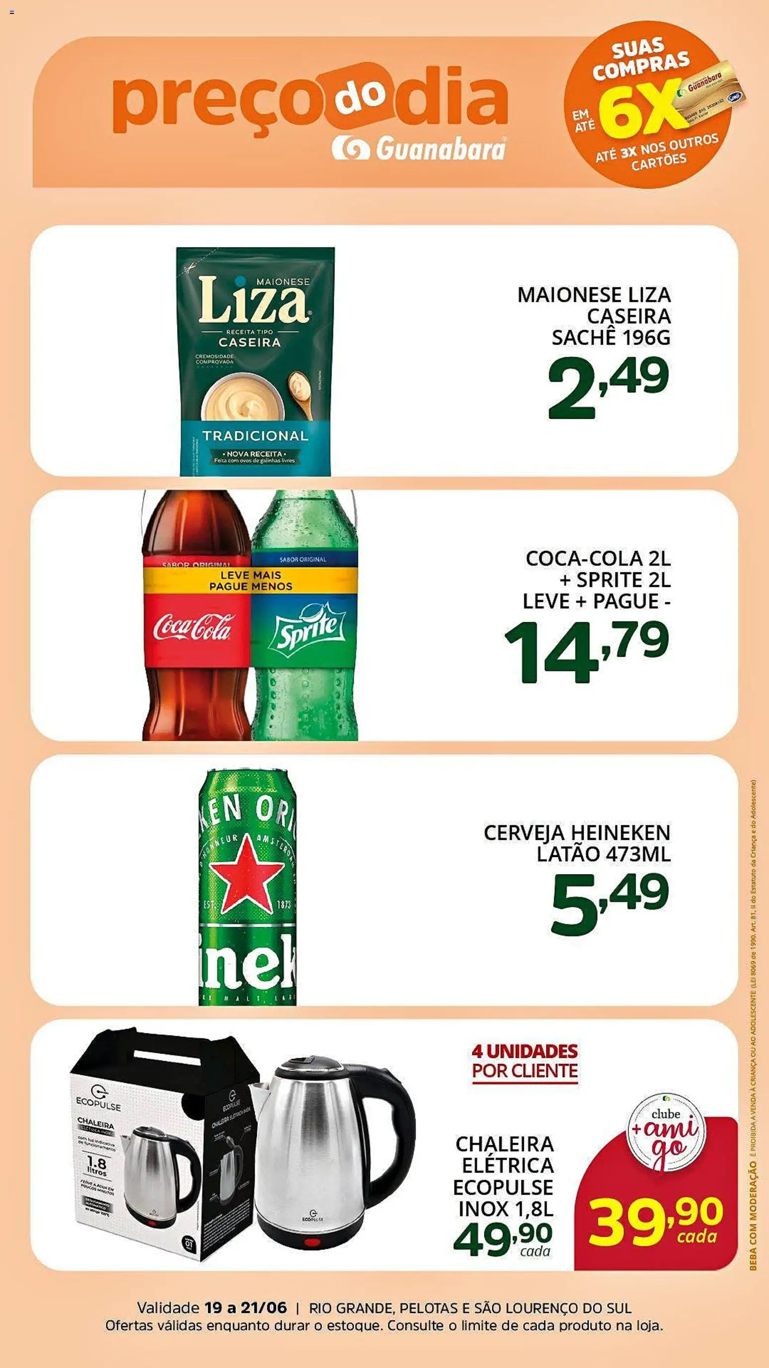 Pré-Visualização do folheto "Supermercado Guanabara - Ofertas da semana" da loja Supermercado Guanabara válido a partir de 19/06/2026