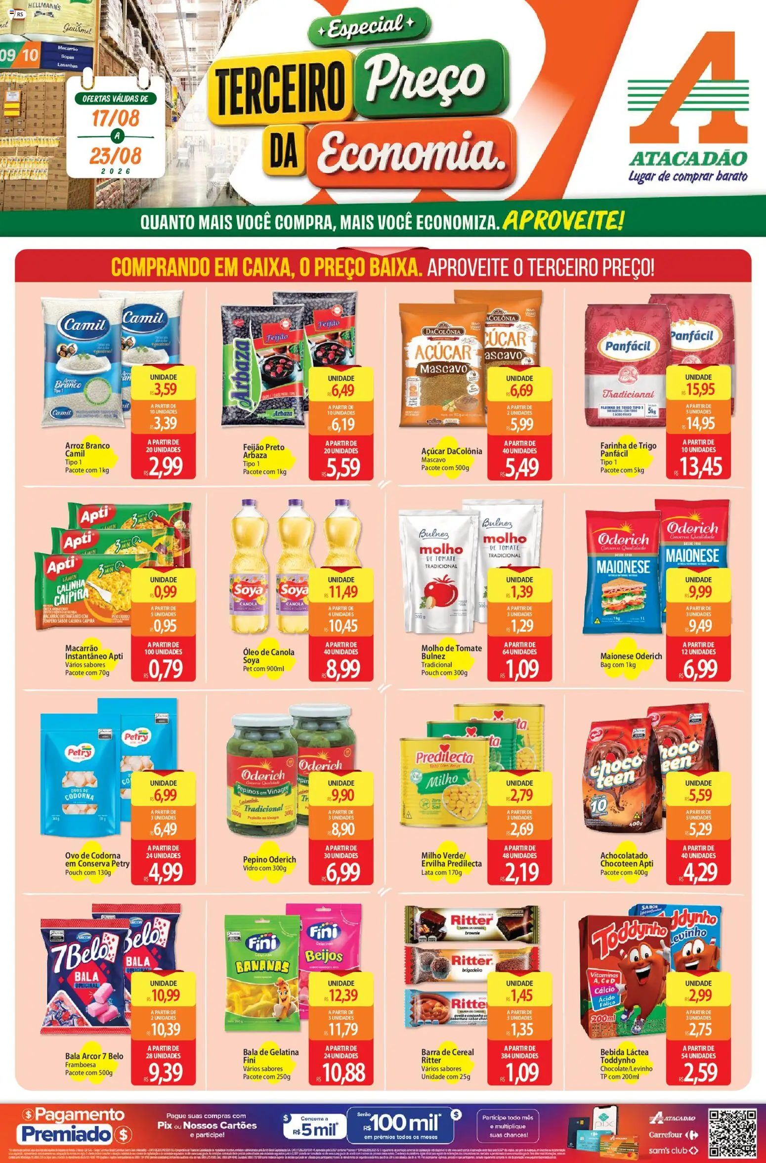 Pré-Visualização do folheto "Atacadão ofertas - RS" da loja Atacadão válido a partir de 17/08/2026