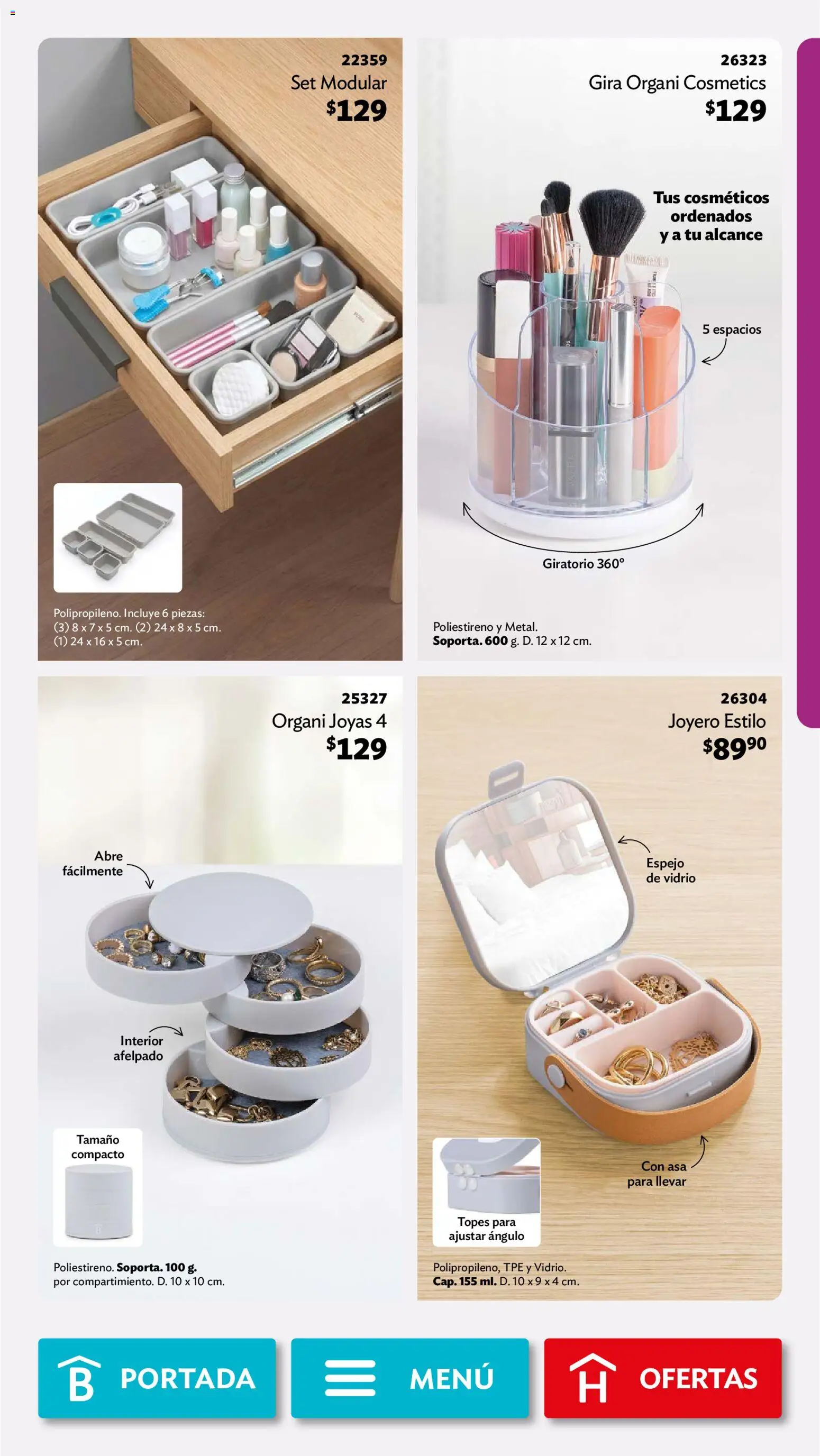Vista previa las ofertas de la tienda Betterware - Betterware campaña 10 2026 desde el 28/09/2026 - Espejo, Modular