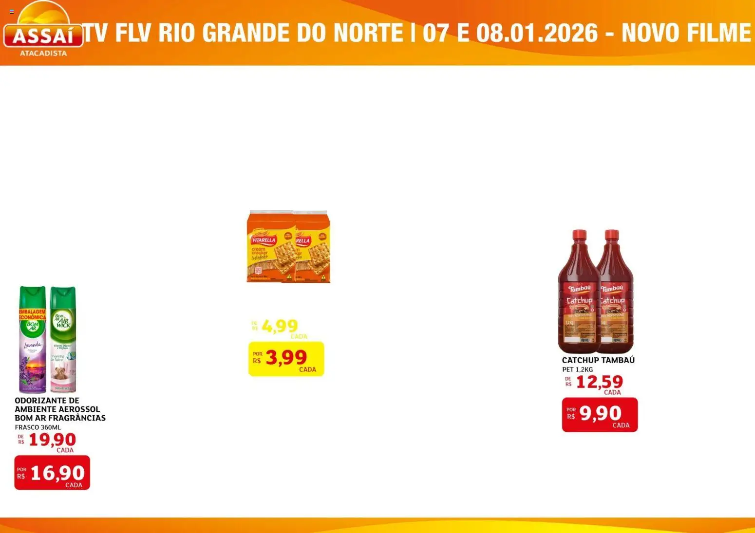 Pré-Visualização do folheto "Assaí Atacadista ofertas - RN" da loja Assaí Atacadista válido a partir de 09/06/2026 - Cream cracker