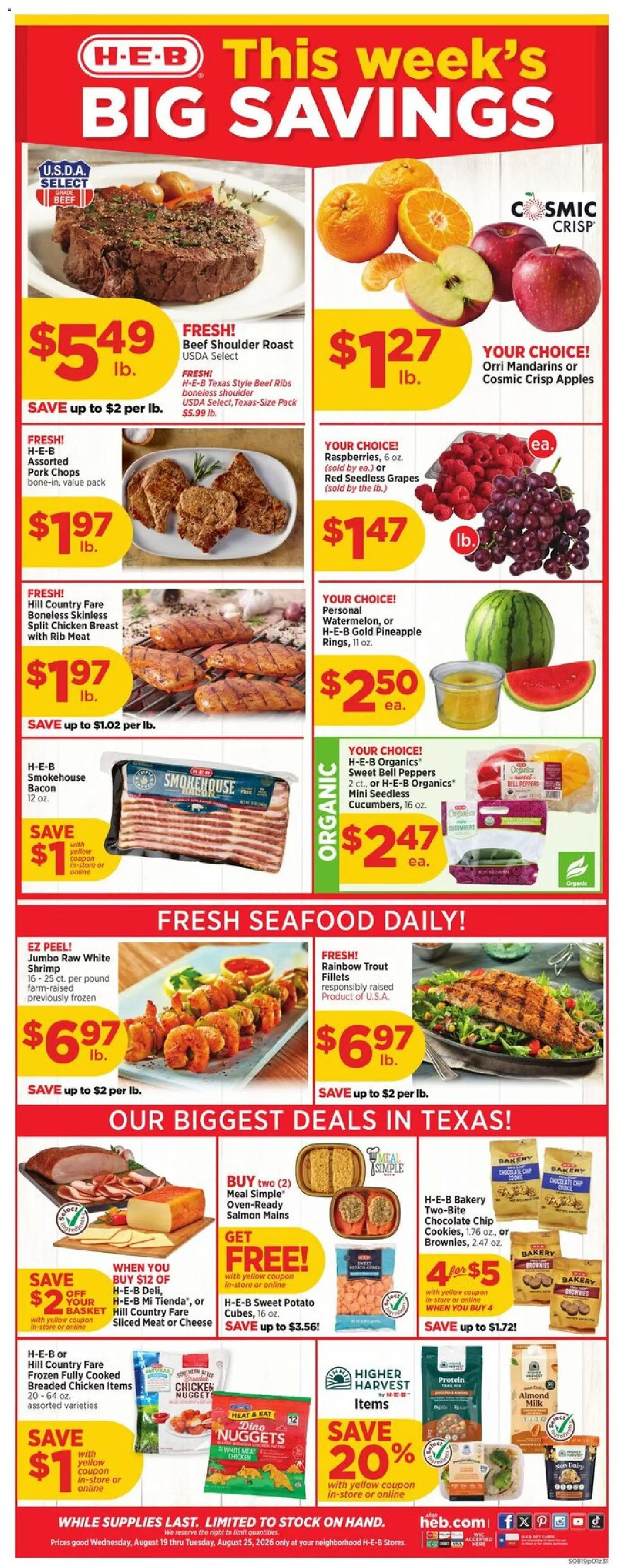 Ad Preview of H-E-B H-E-B Weekly Ad from 08/19/2026
