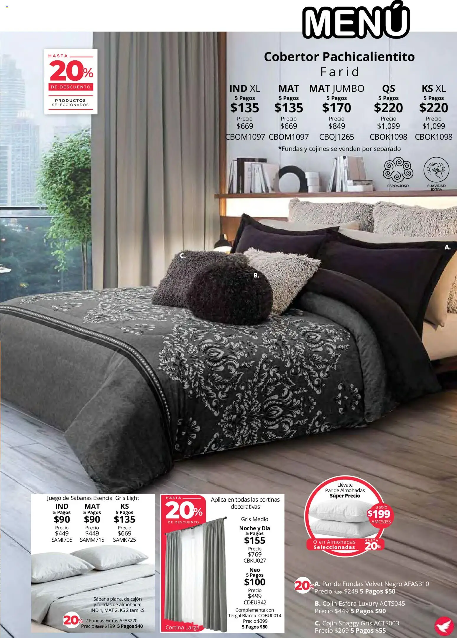 Vista previa las ofertas de la tienda Colchas Concord - Colchas Concord catálogo Colección Cobertor desde el 01/08/2026 