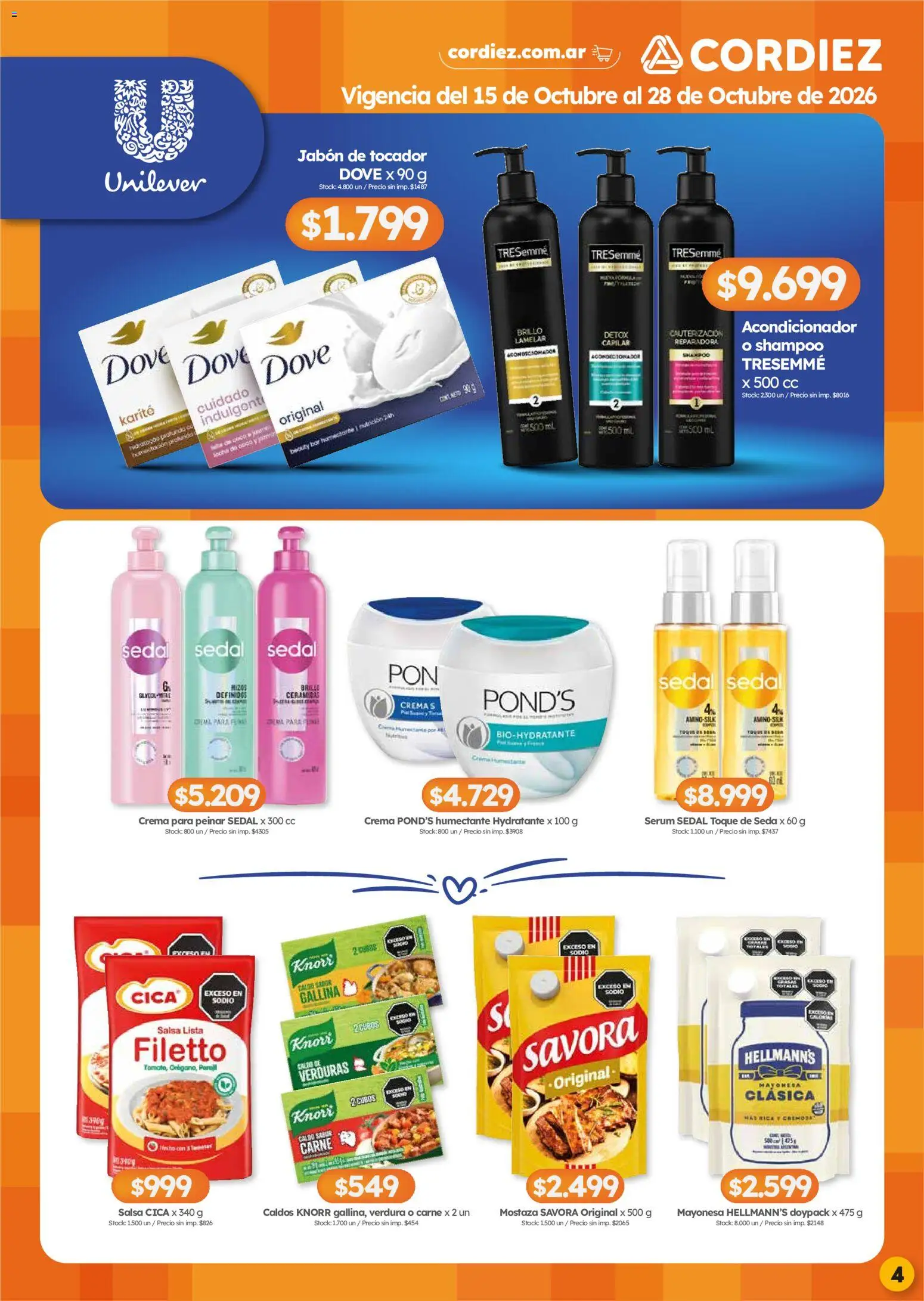 Vista previa del folleto de la tienda Cordiez válido desde el 15/10/2026 